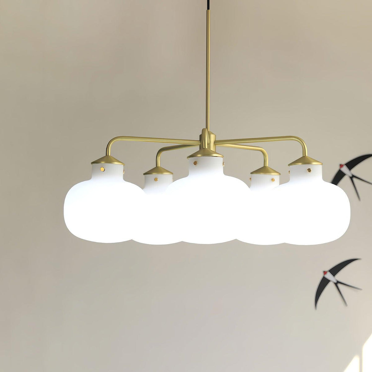 Fyor Contemporary Glass Pendant Lamp