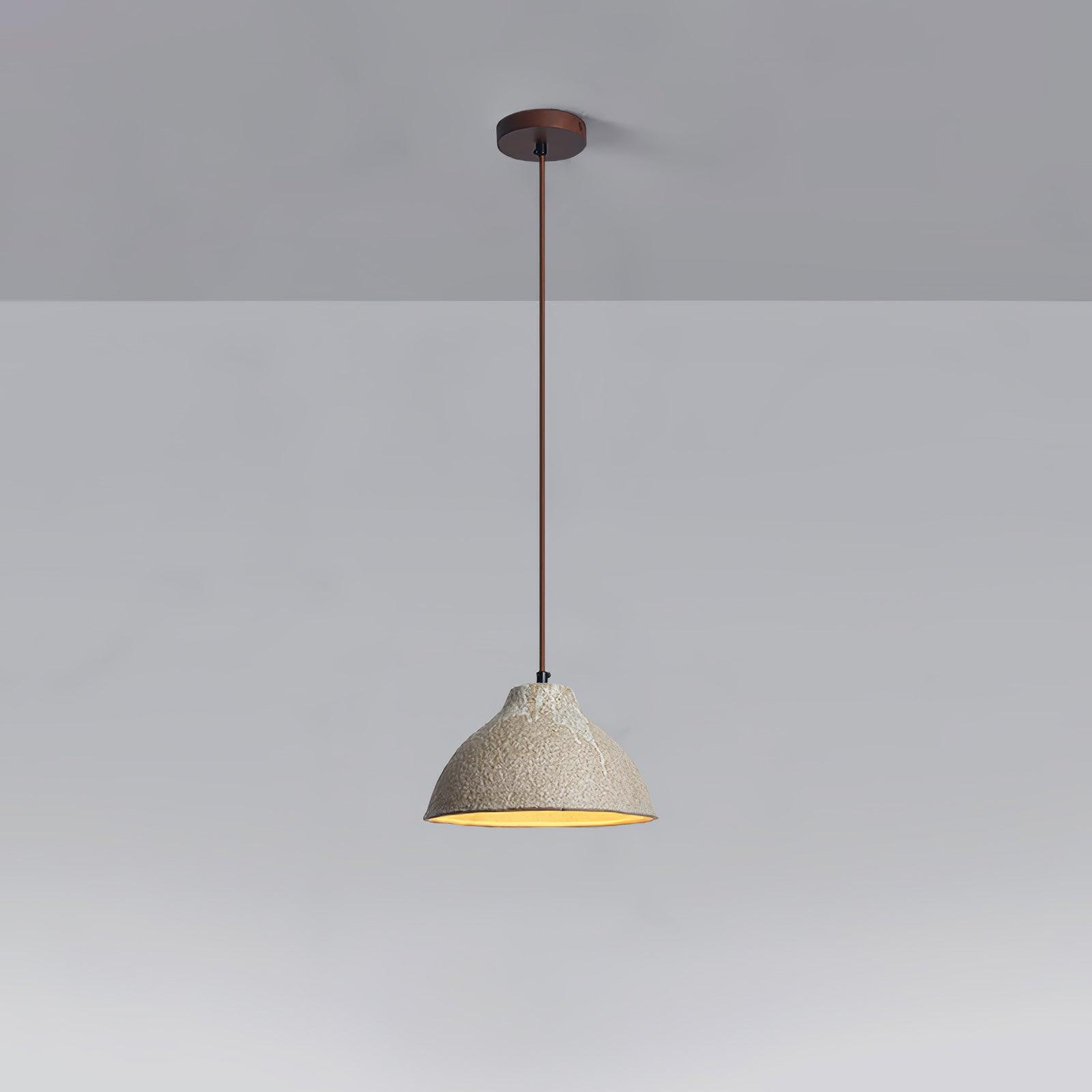 Aldaia Retro Ceramic & Wood Pendant Lamp