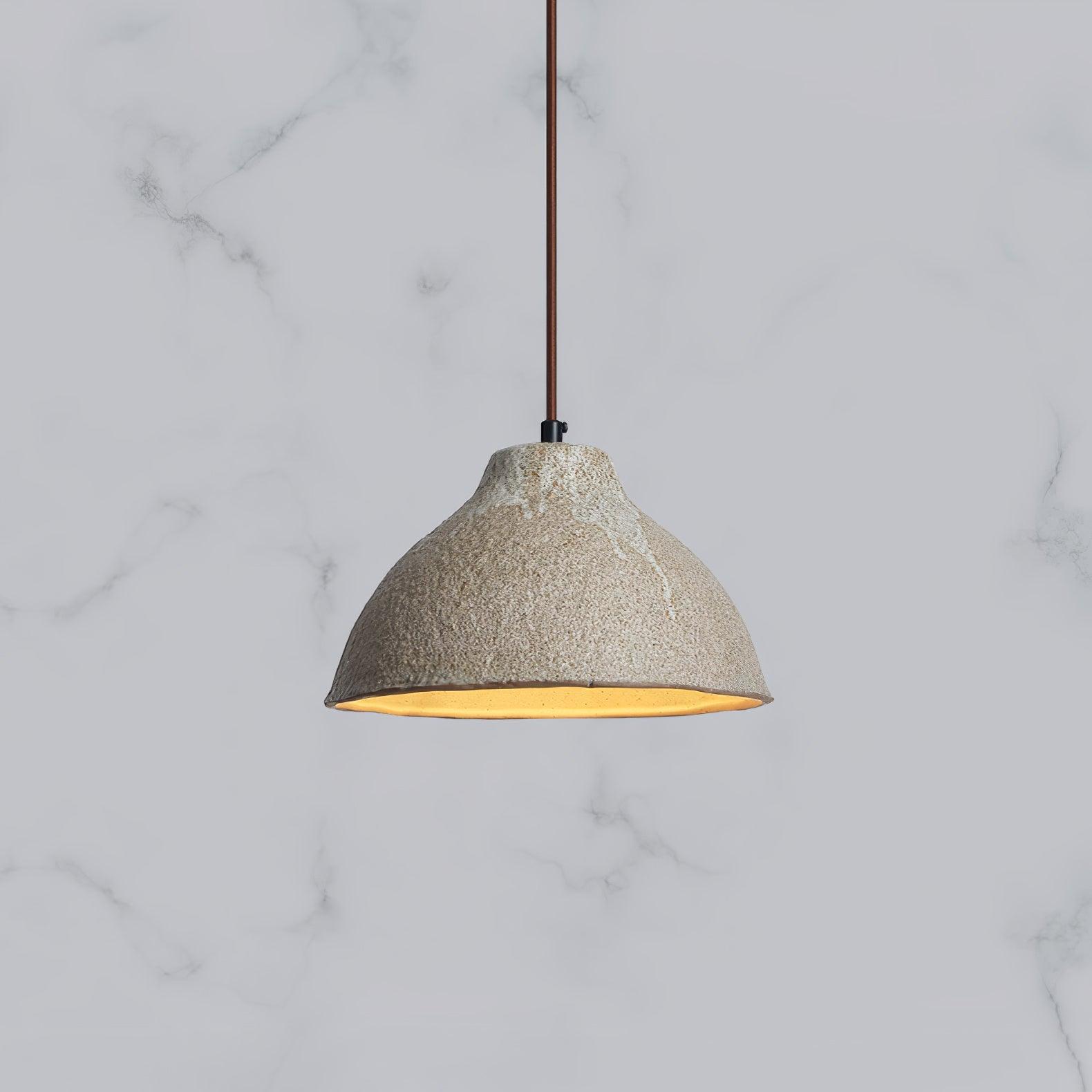 Aldaia Retro Ceramic & Wood Pendant Lamp