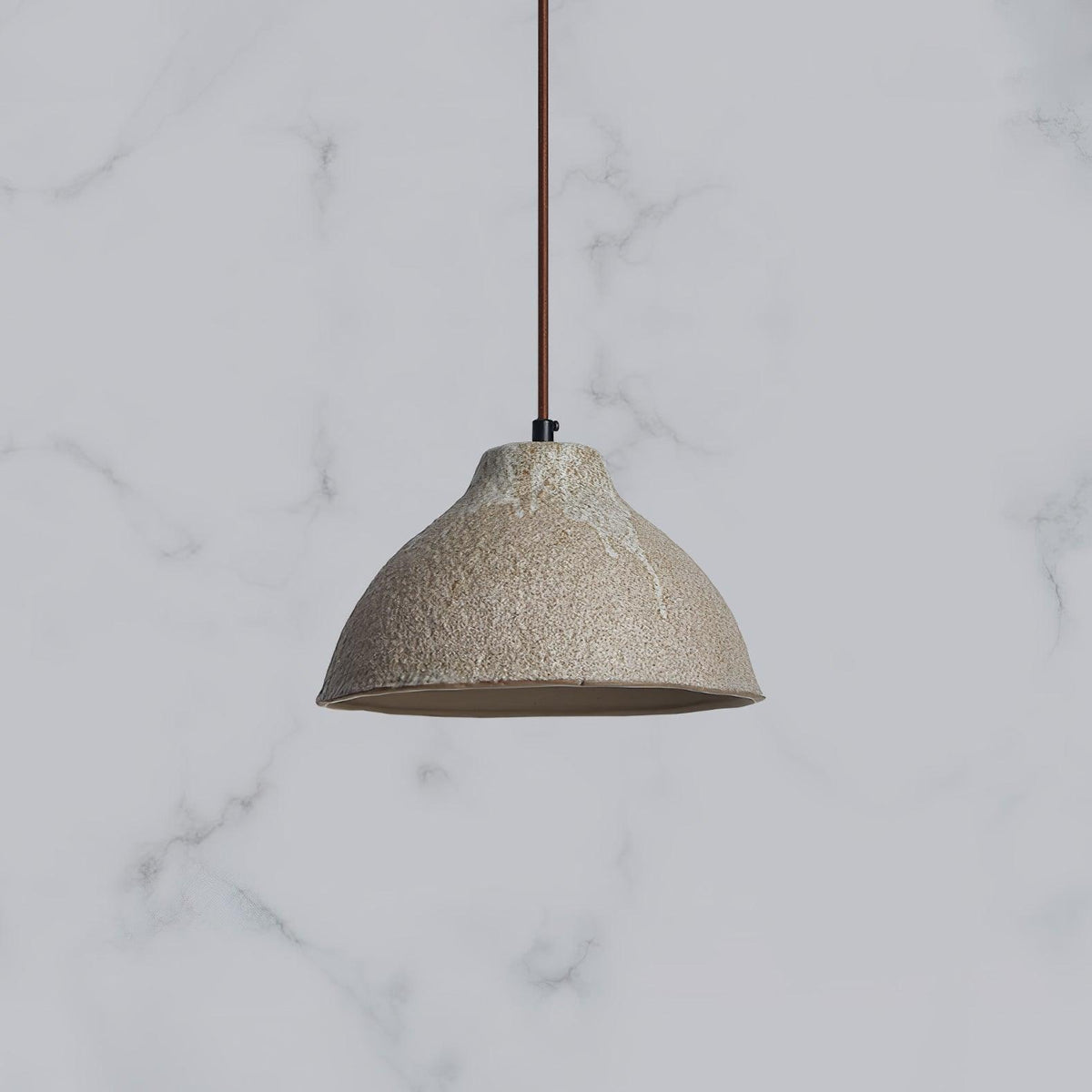 Aldaia Retro Ceramic & Wood Pendant Lamp