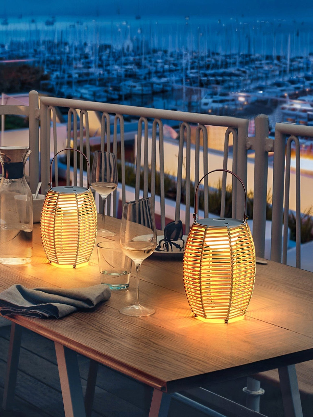 Olraeil Rattan Floor Lantern