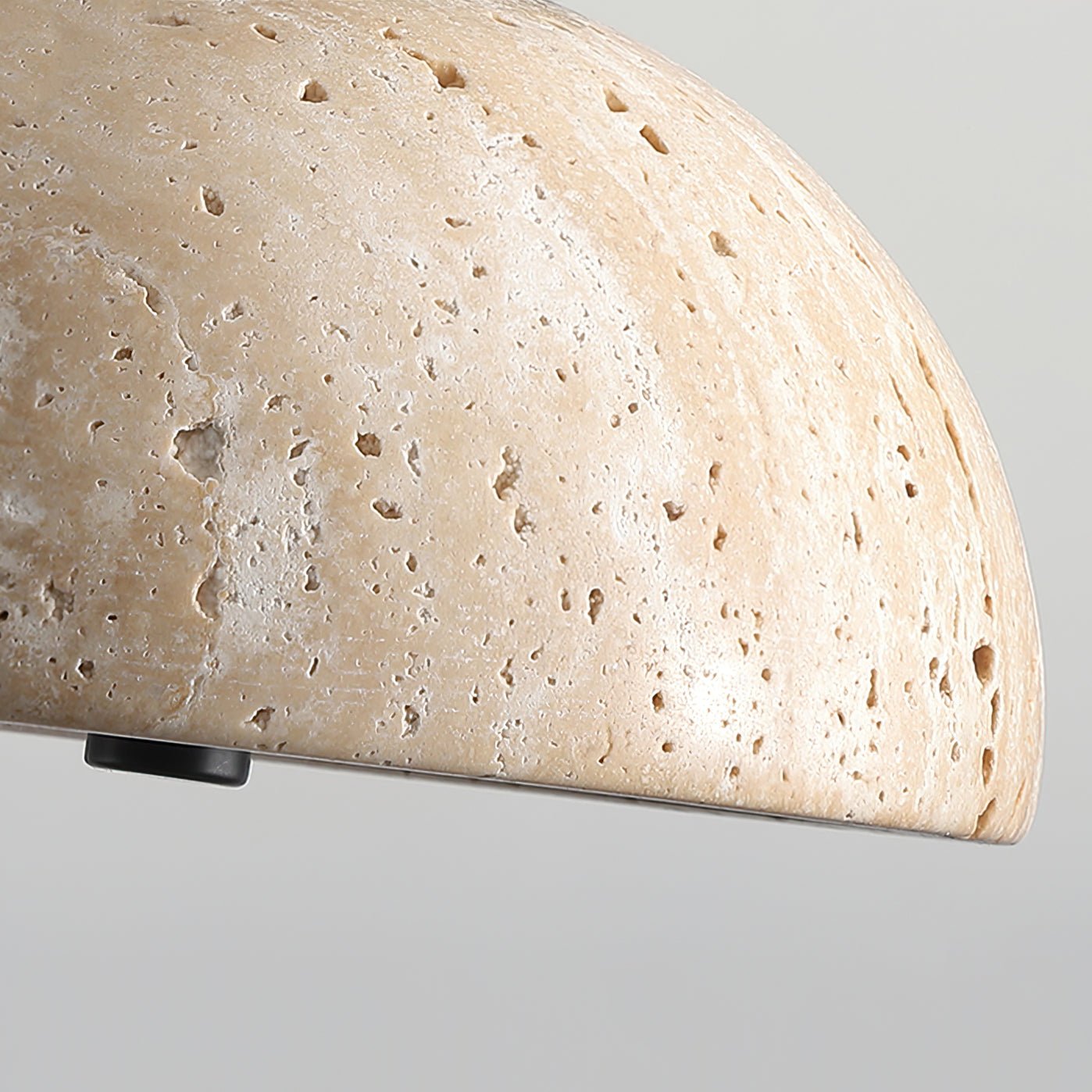 Tersus  Travertine Hourglass Pendant  Light Double-dome