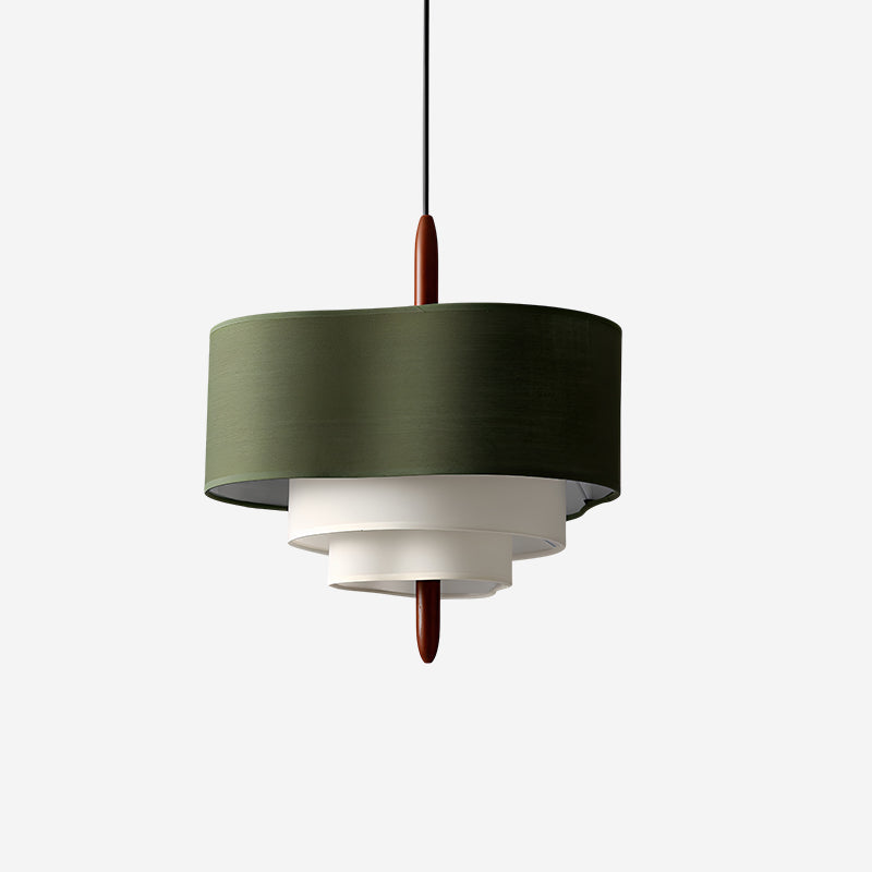 Ophel Green Fabric Pendant Lamp - Neutral Decor