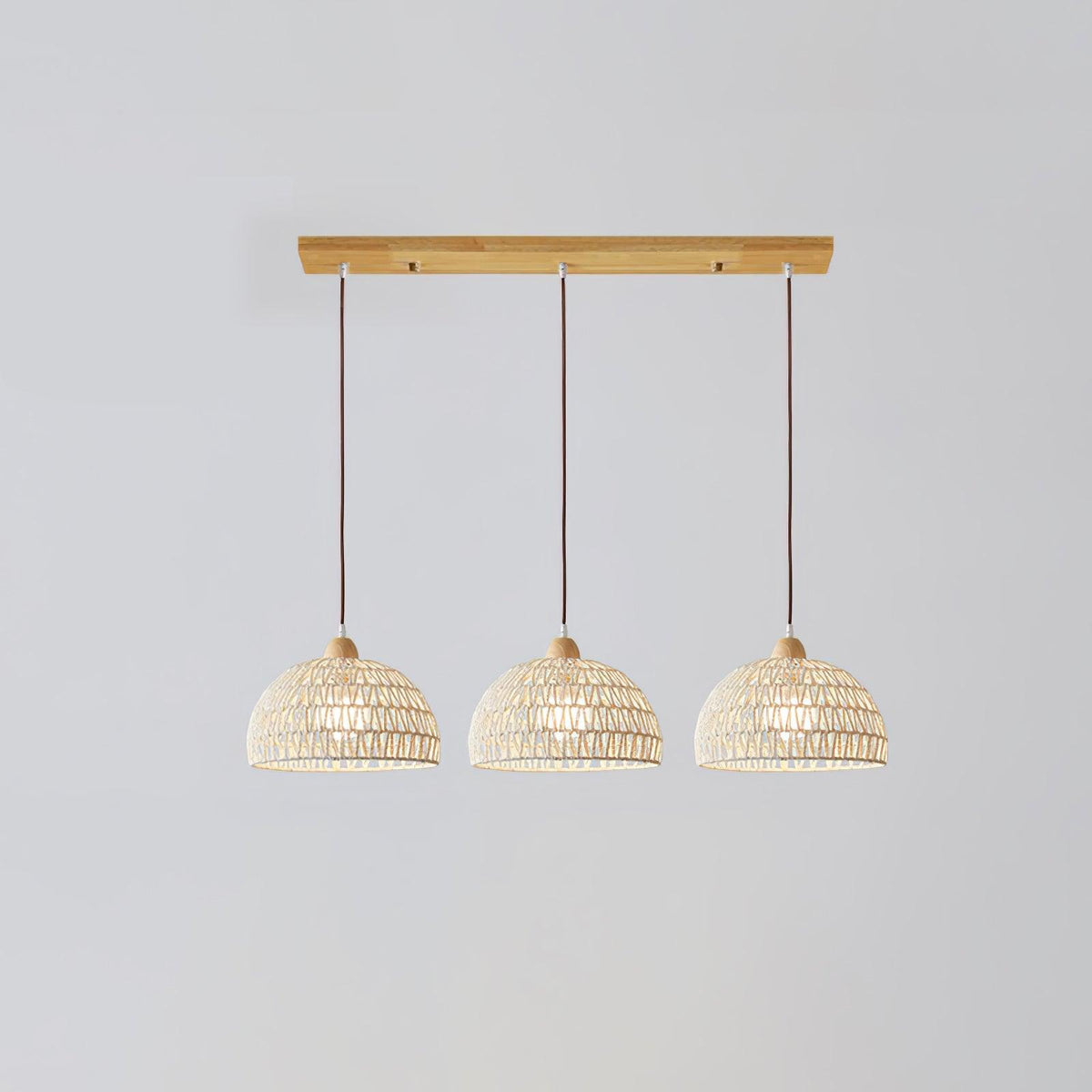 Calyran Rattan Wood Pendant Lamp