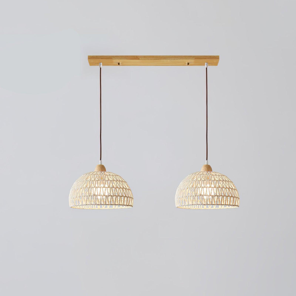 Calyran Rattan Wood Pendant Lamp