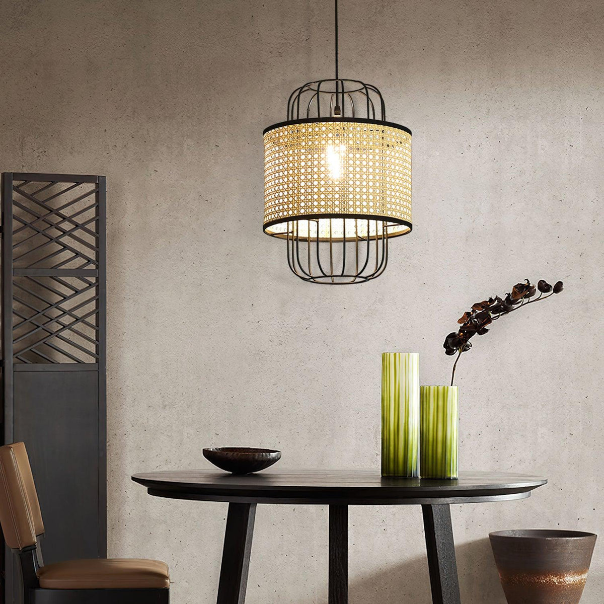 Lven Premium Art Rattan Pendant Lamp