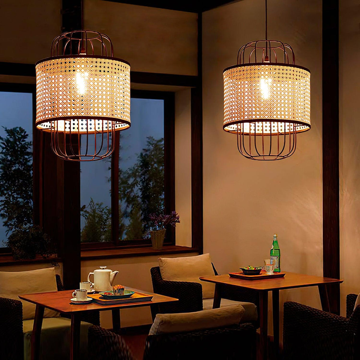 Lven Premium Art Rattan Pendant Lamp