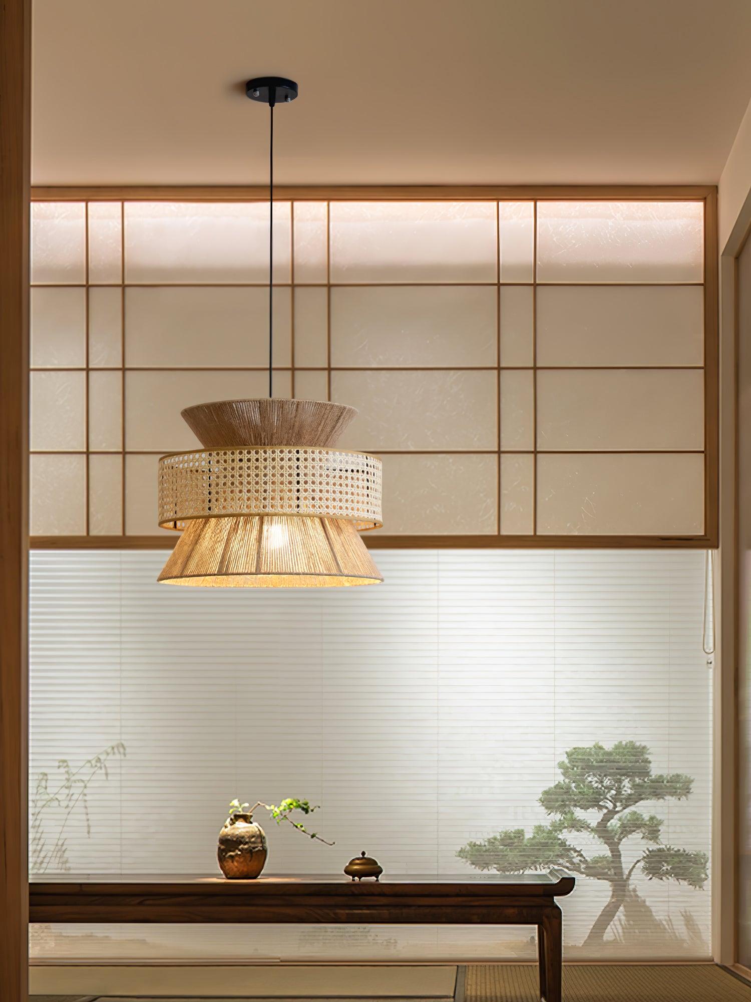 Aria Bohemian Bamboo Pendant Lamp