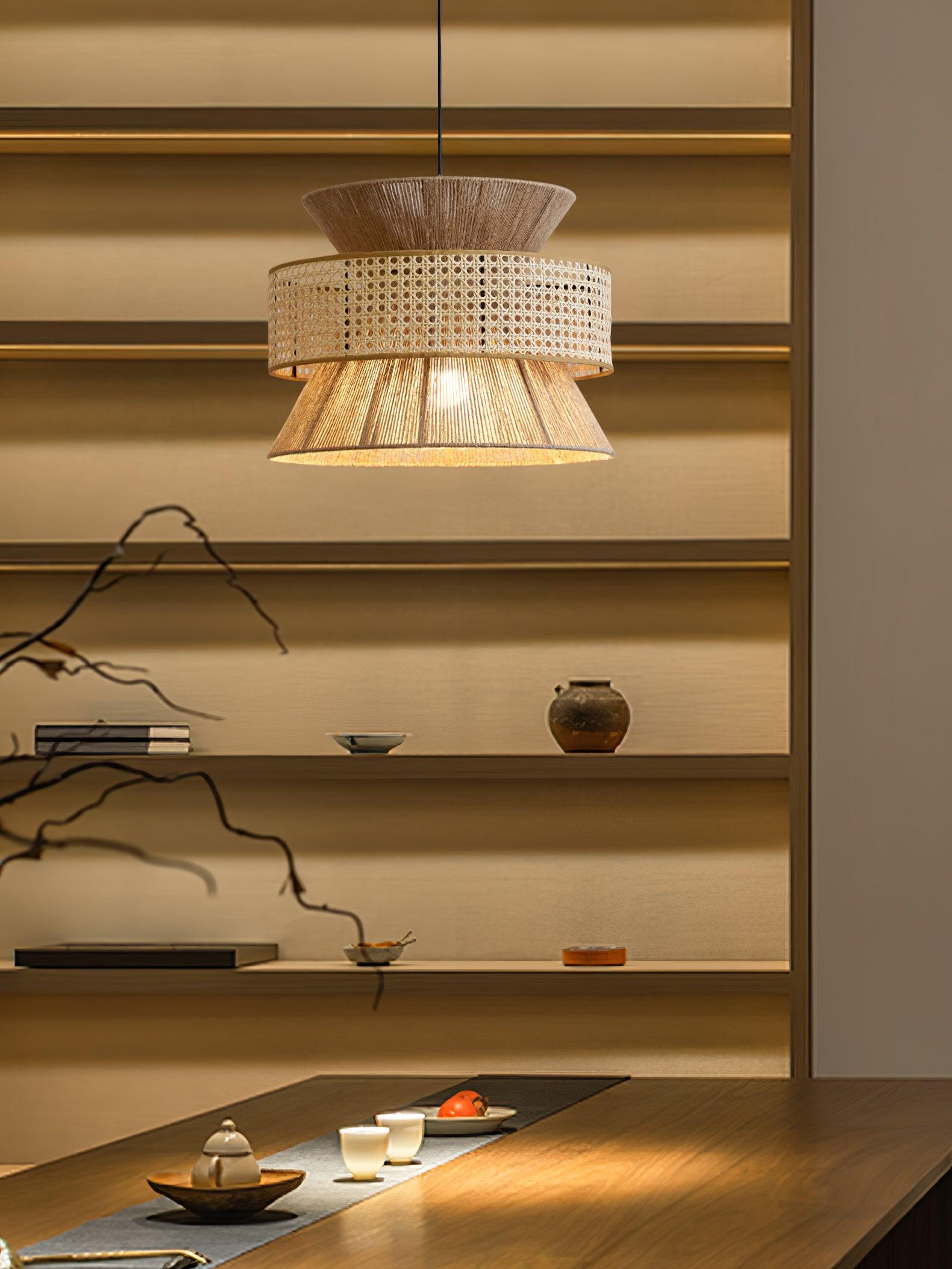 Aria Bohemian Bamboo Pendant Lamp