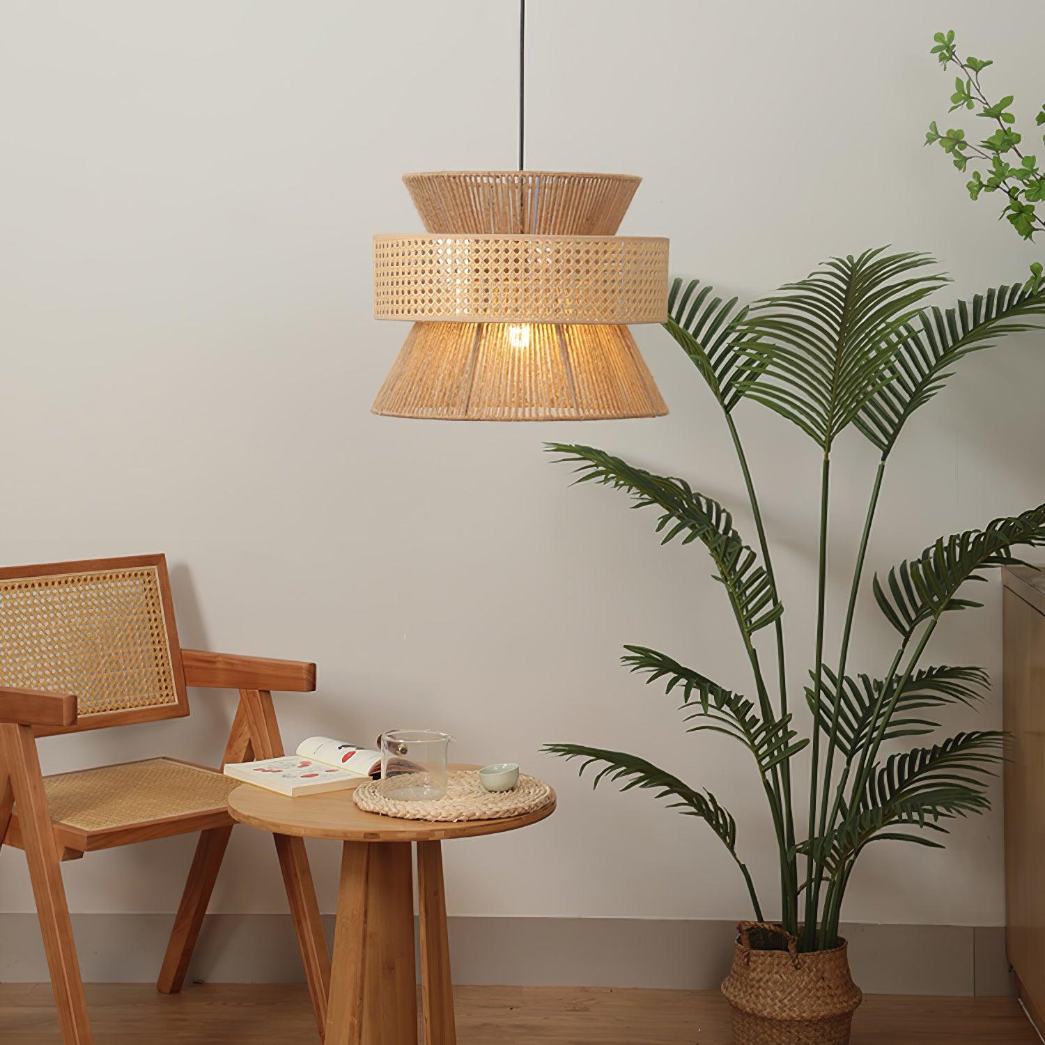 Aria Bohemian Bamboo Pendant Lamp