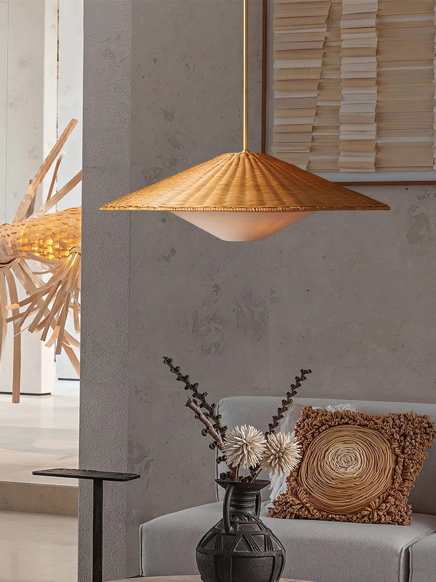Kocan Rattan Minimalistic Pendant Light