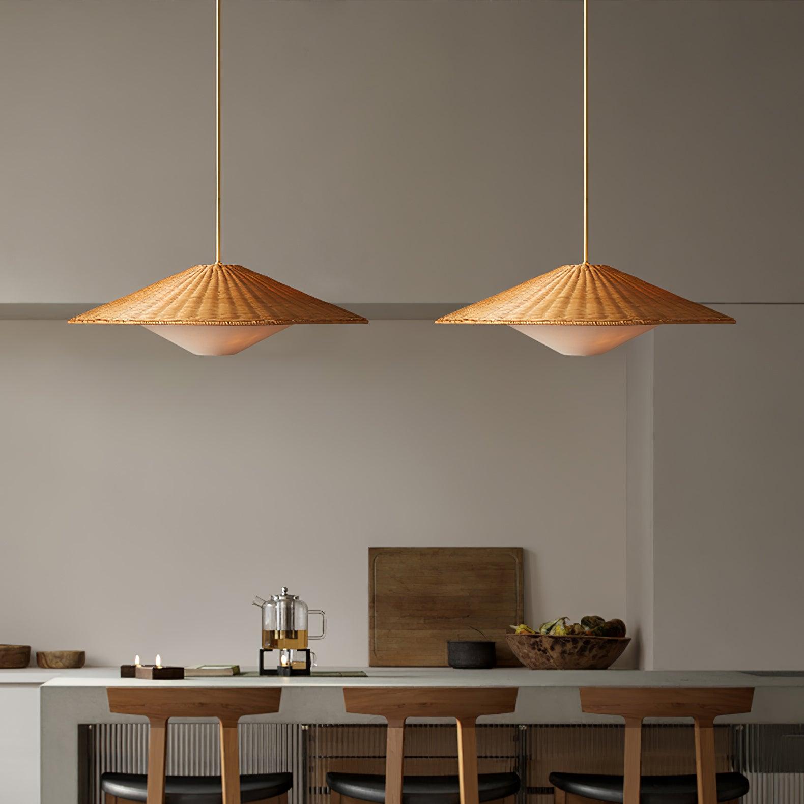 Kocan Rattan Minimalistic Pendant Light