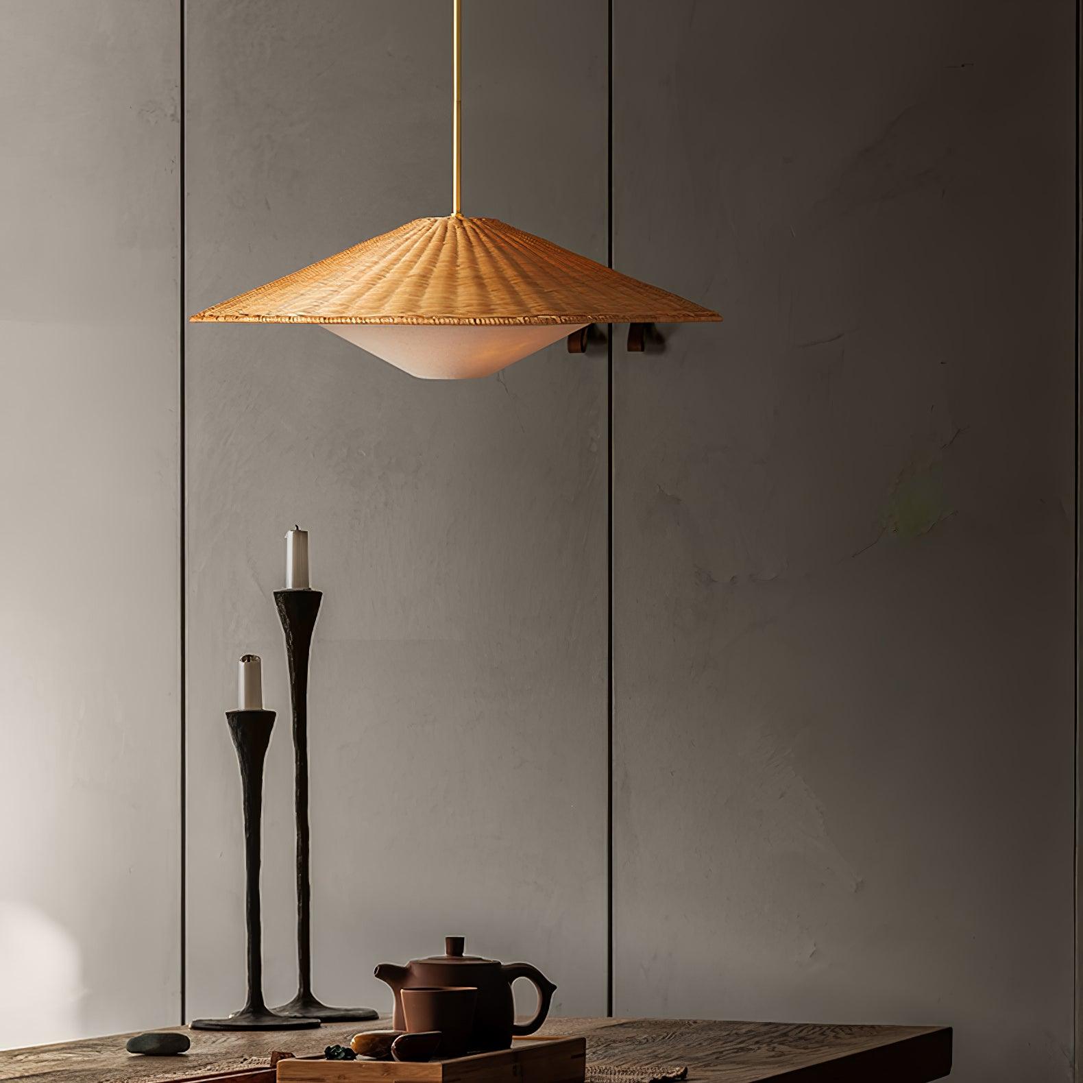 Kocan Rattan Minimalistic Pendant Light