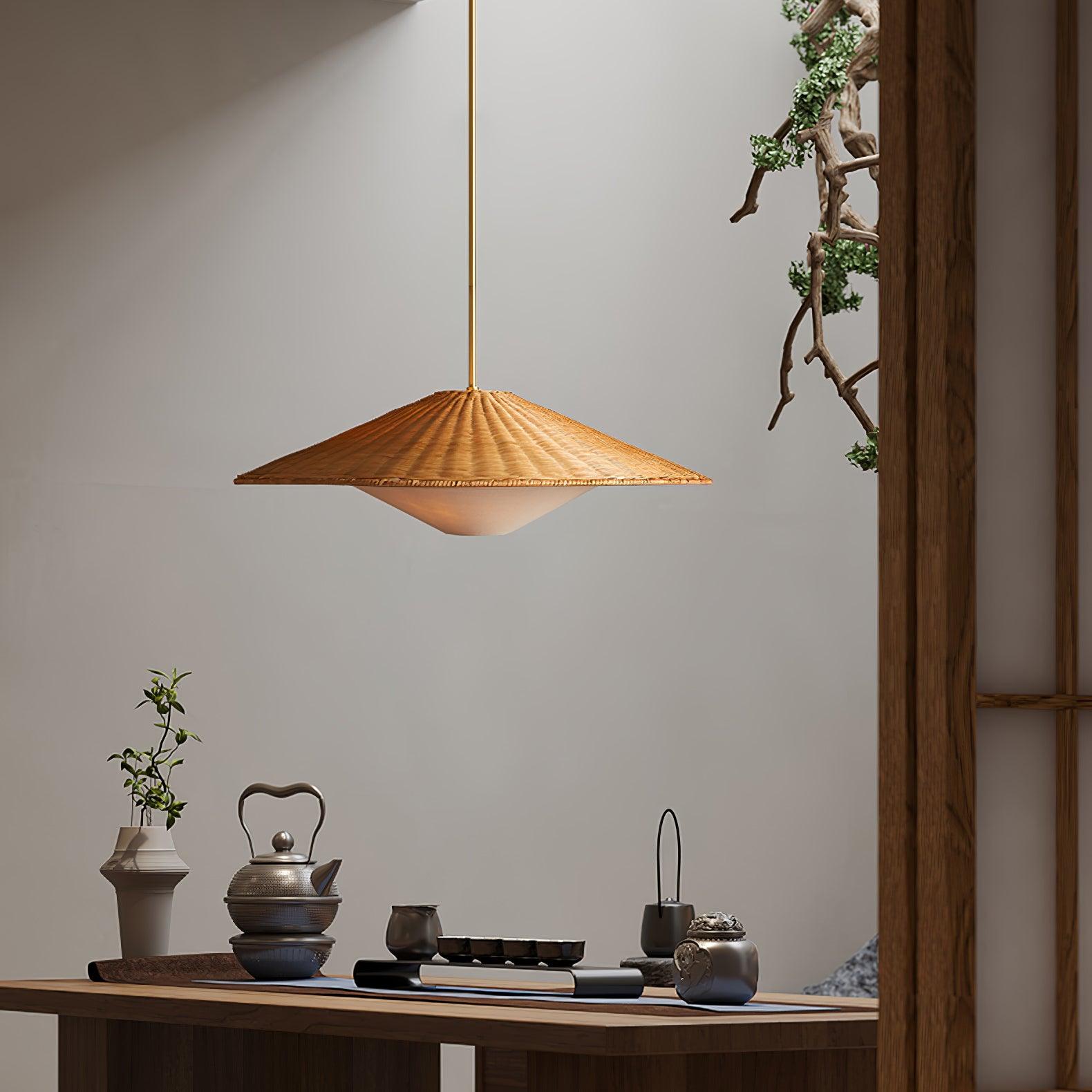 Kocan Rattan Minimalistic Pendant Light