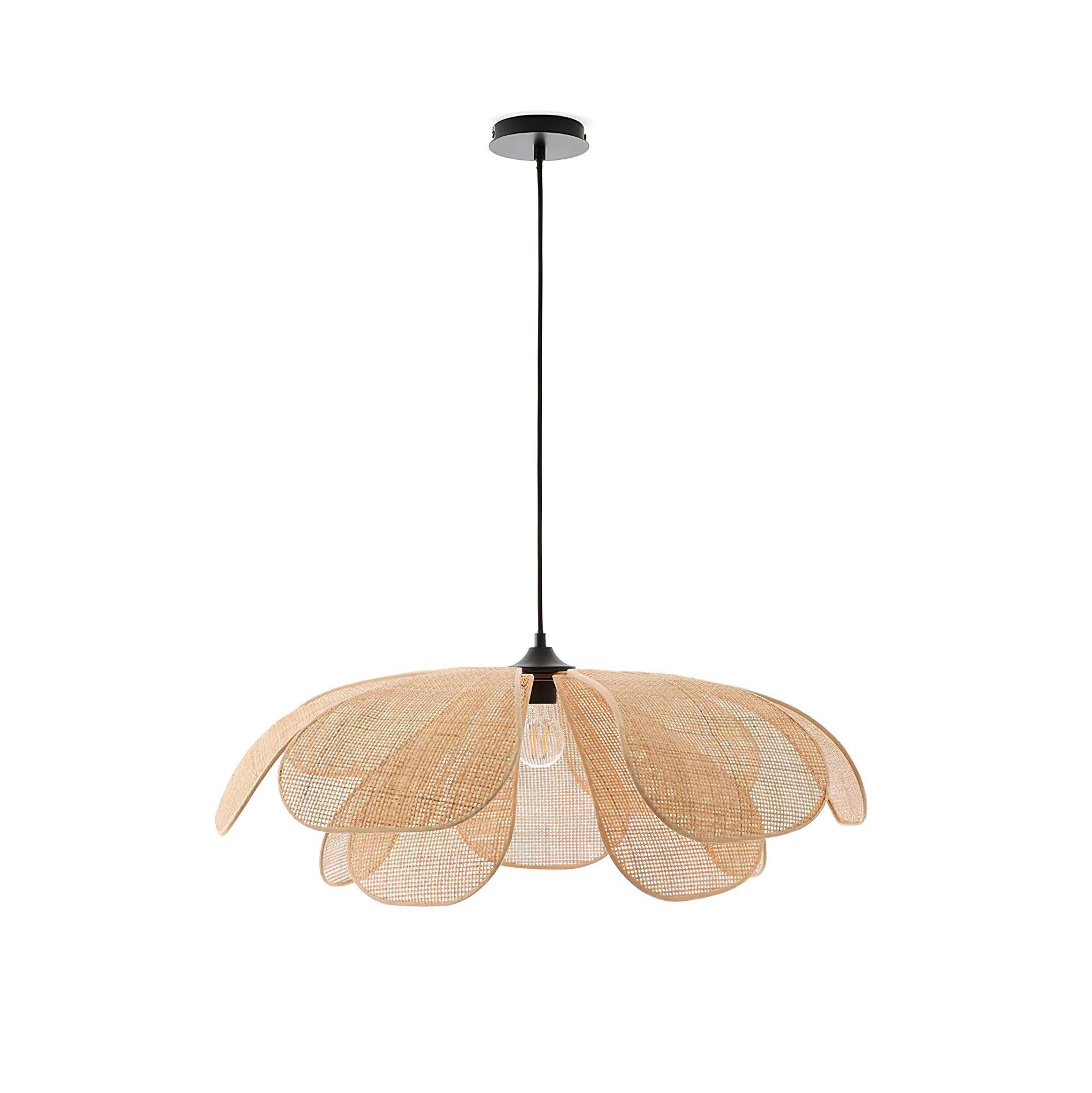 Petaral Rattan Retro Pendant Lamp