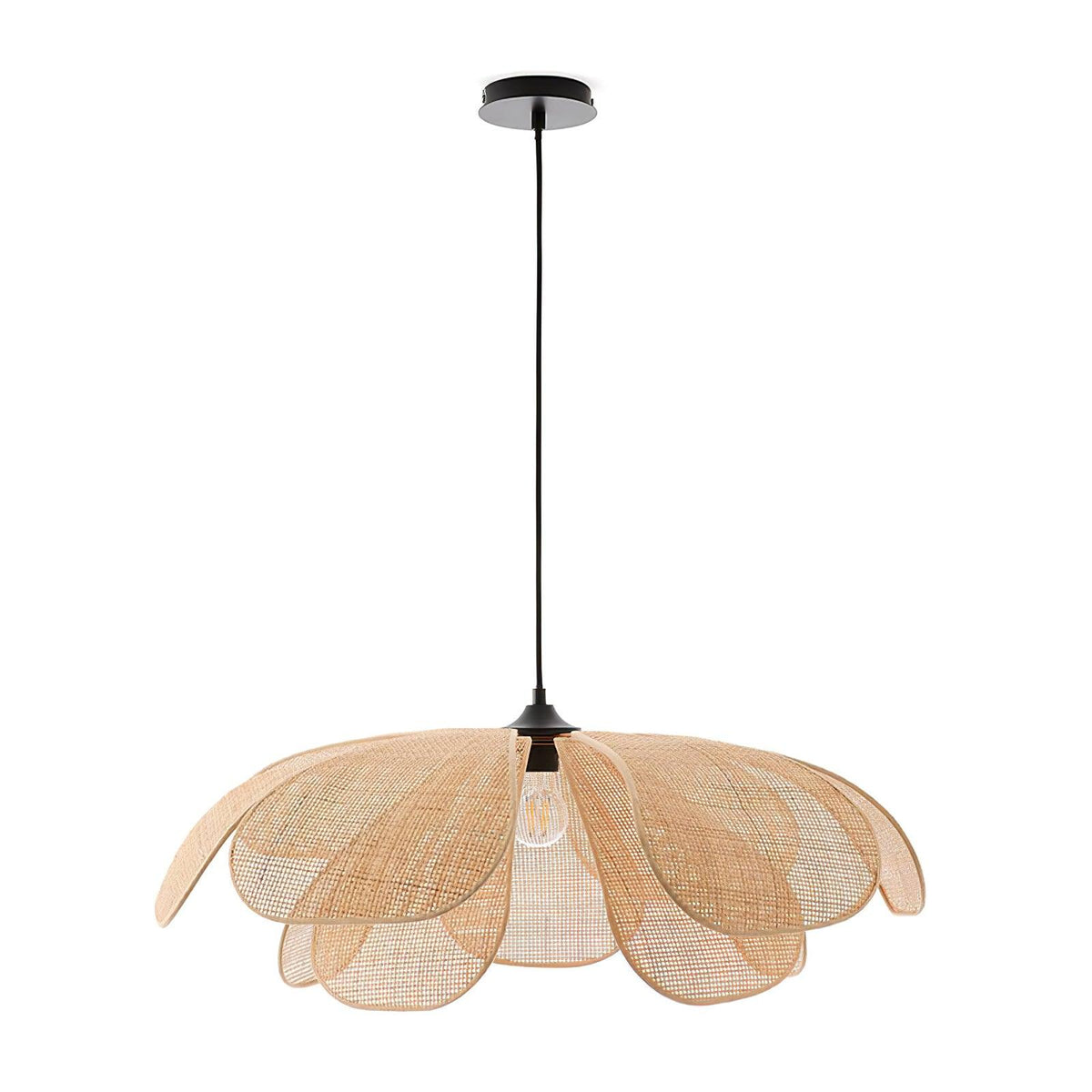 Petaral Rattan Retro Pendant Lamp