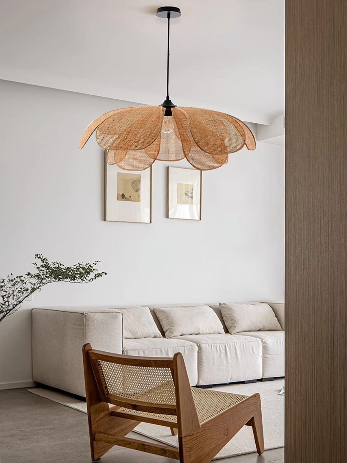 Petaral Rattan Retro Pendant Lamp