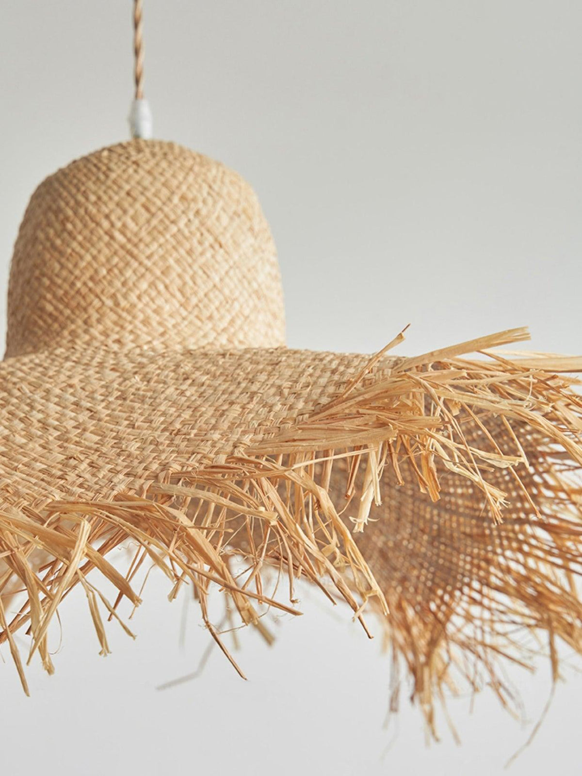 Vocan Rattan Vintage Pendant Light