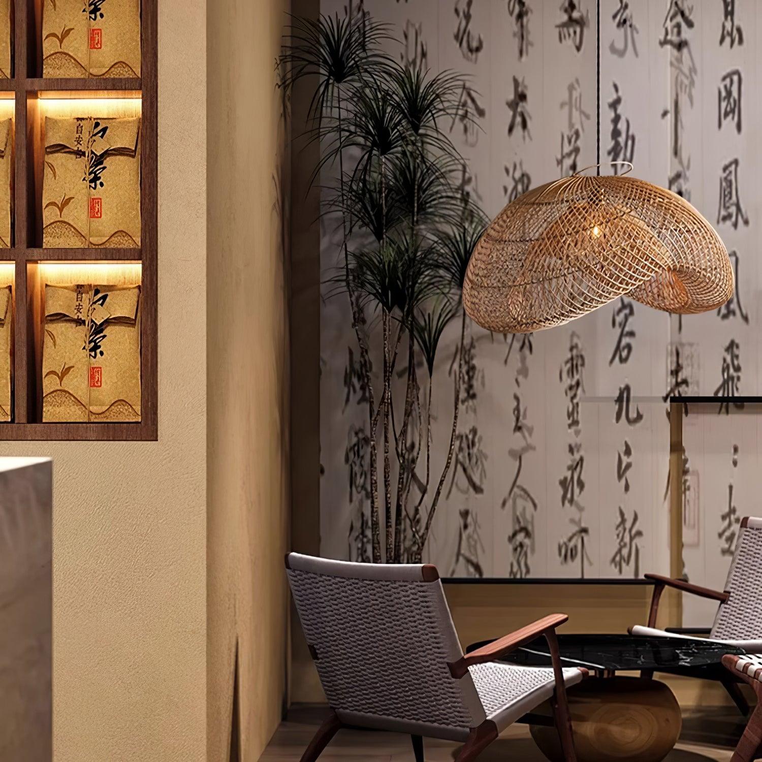 Averon Rattan Vintage Pendant Light