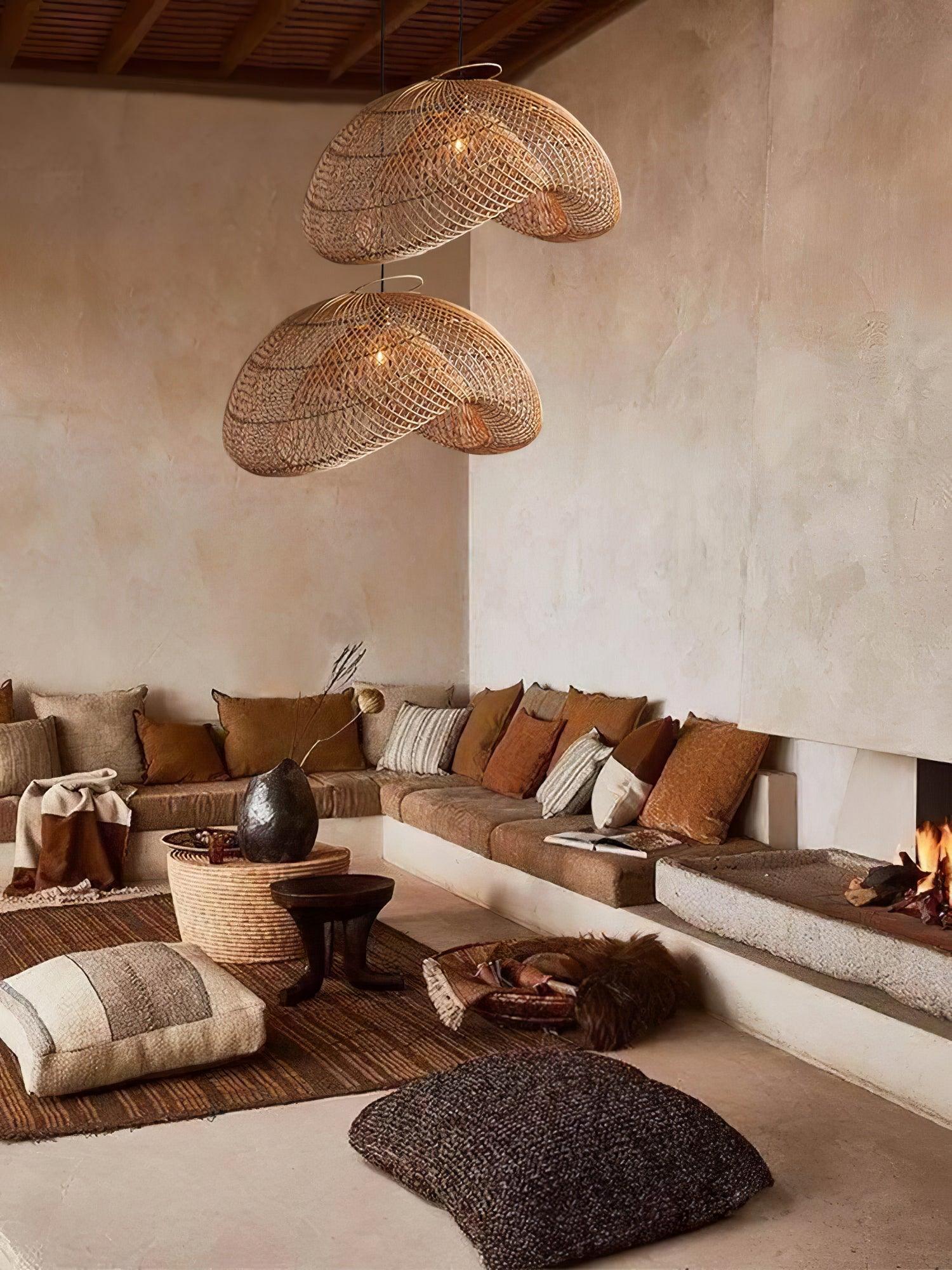 Averon Rattan Vintage Pendant Light