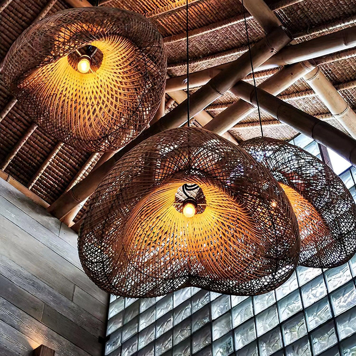 Averon Rattan Vintage Pendant Light