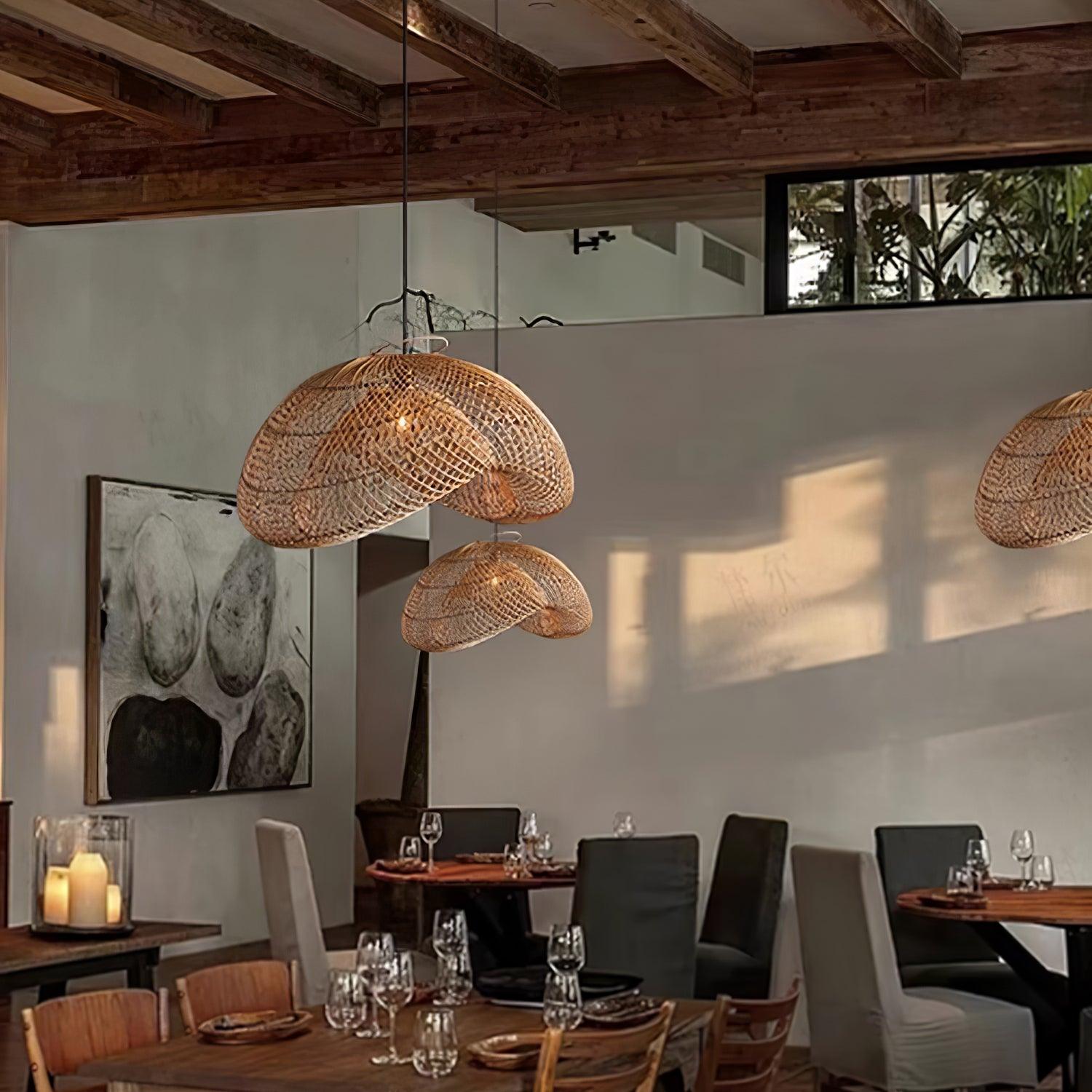 Averon Rattan Vintage Pendant Light