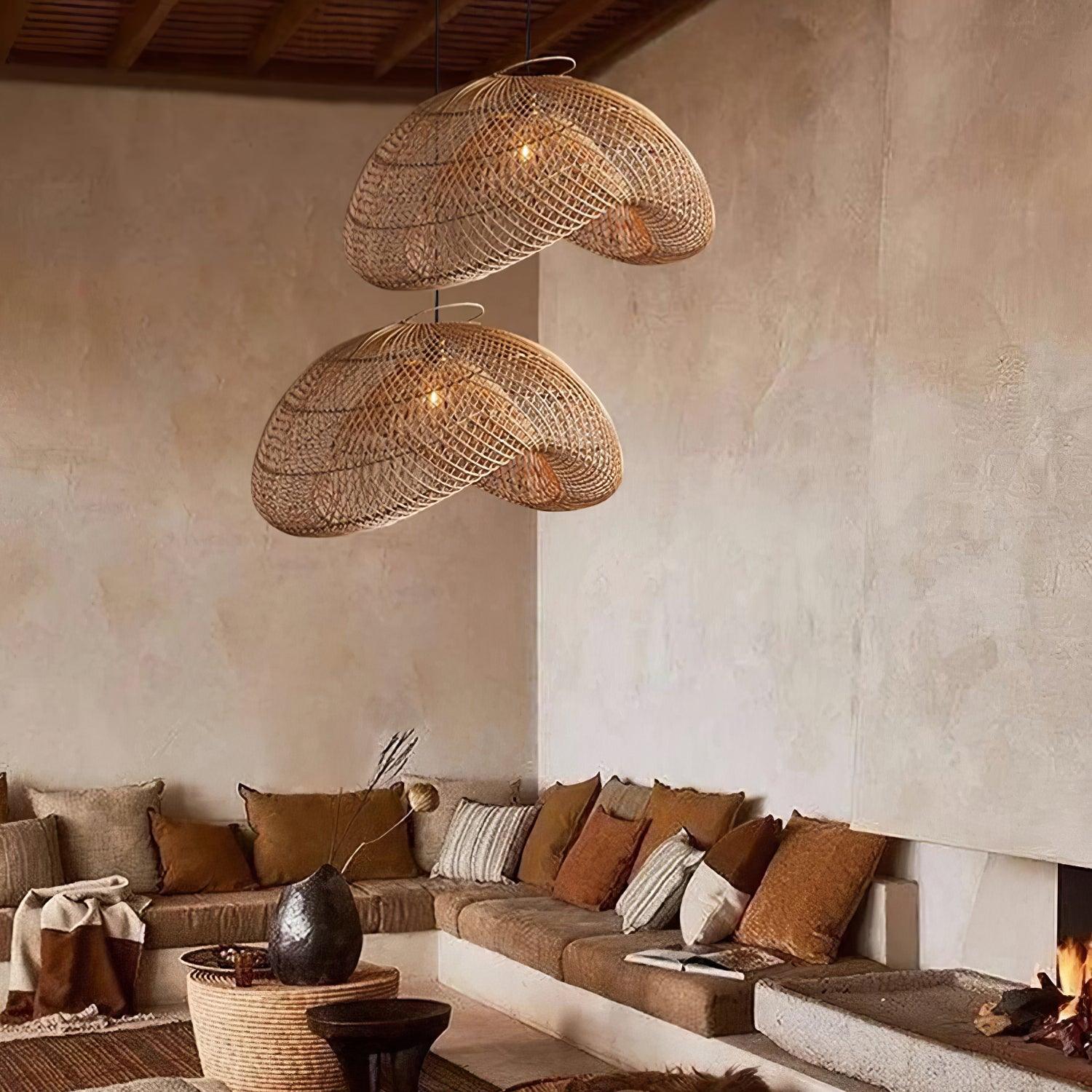 Averon Rattan Vintage Pendant Light