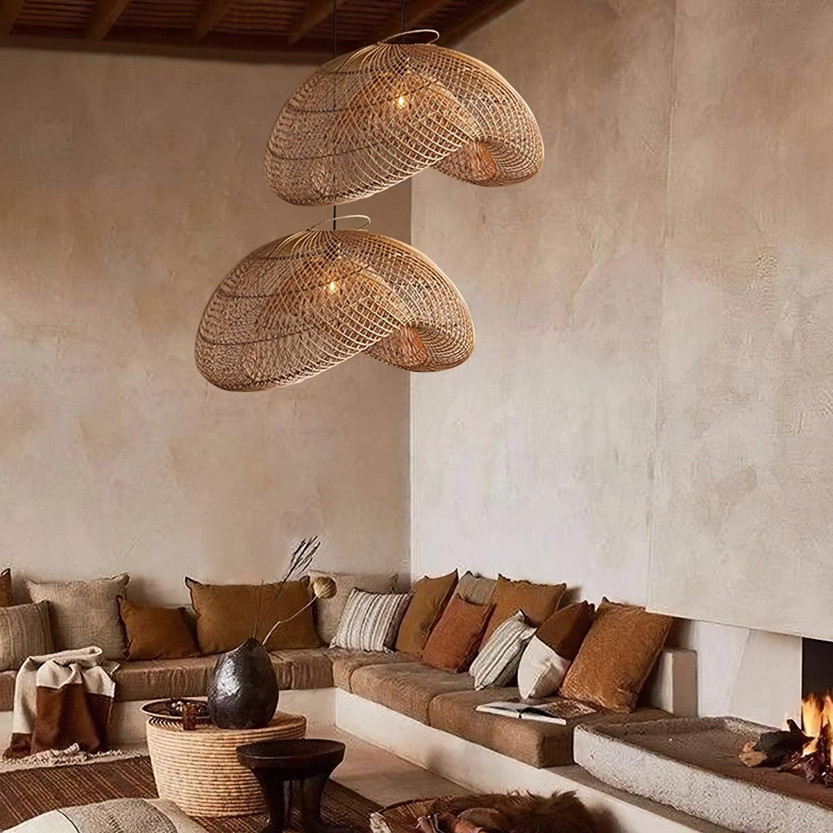 Averon Rattan Vintage Pendant Light