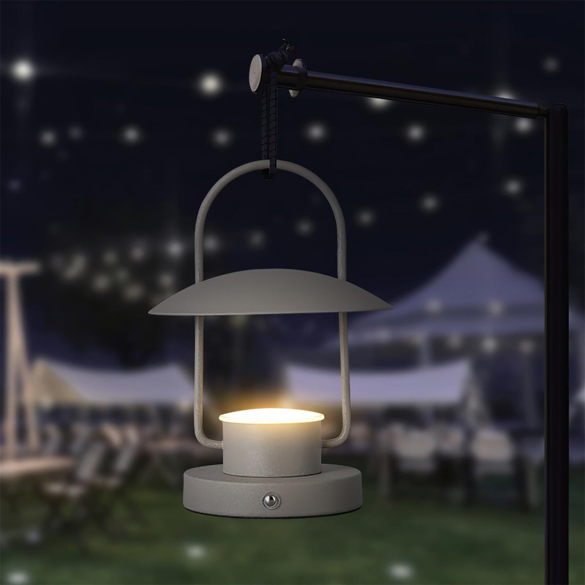 Solaran Gray Contemporary Table Lamp