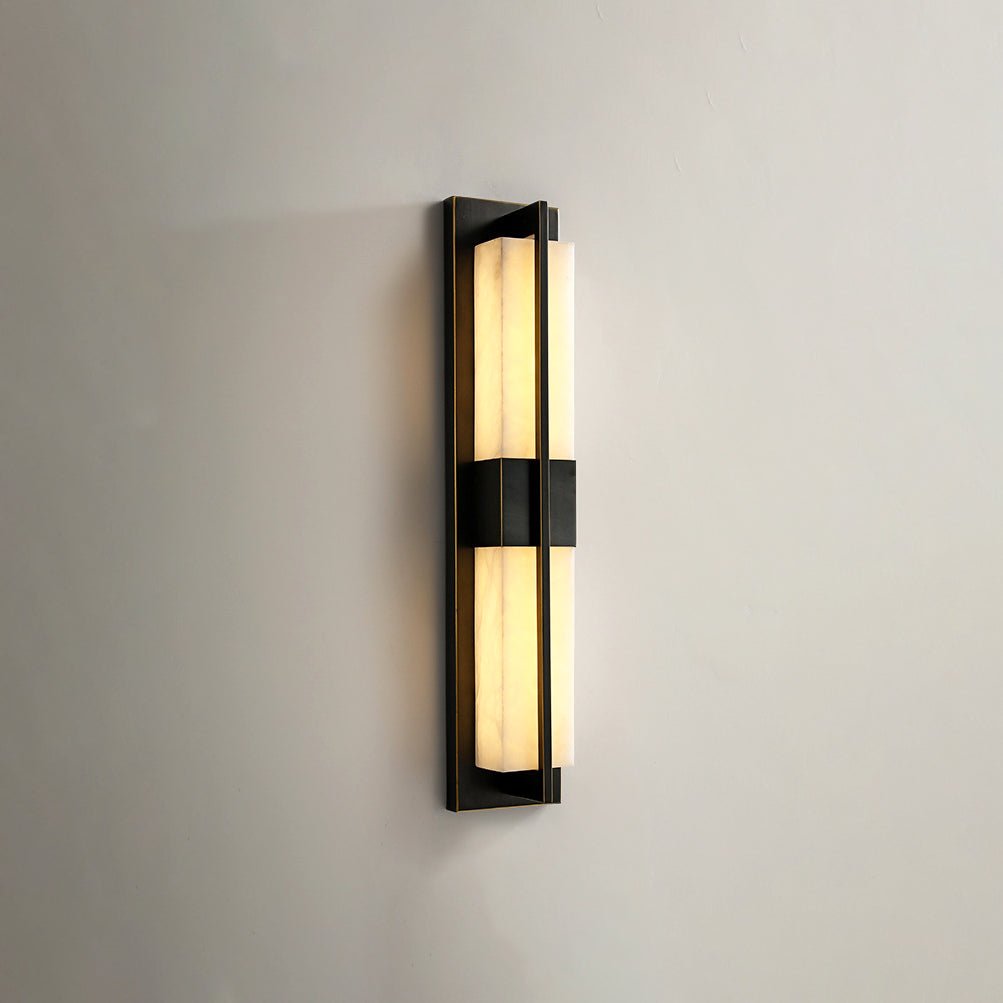 Laxor Alabaster Brass Wall Light