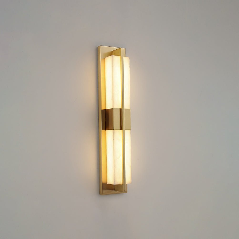 Laxor Alabaster Brass Wall Light