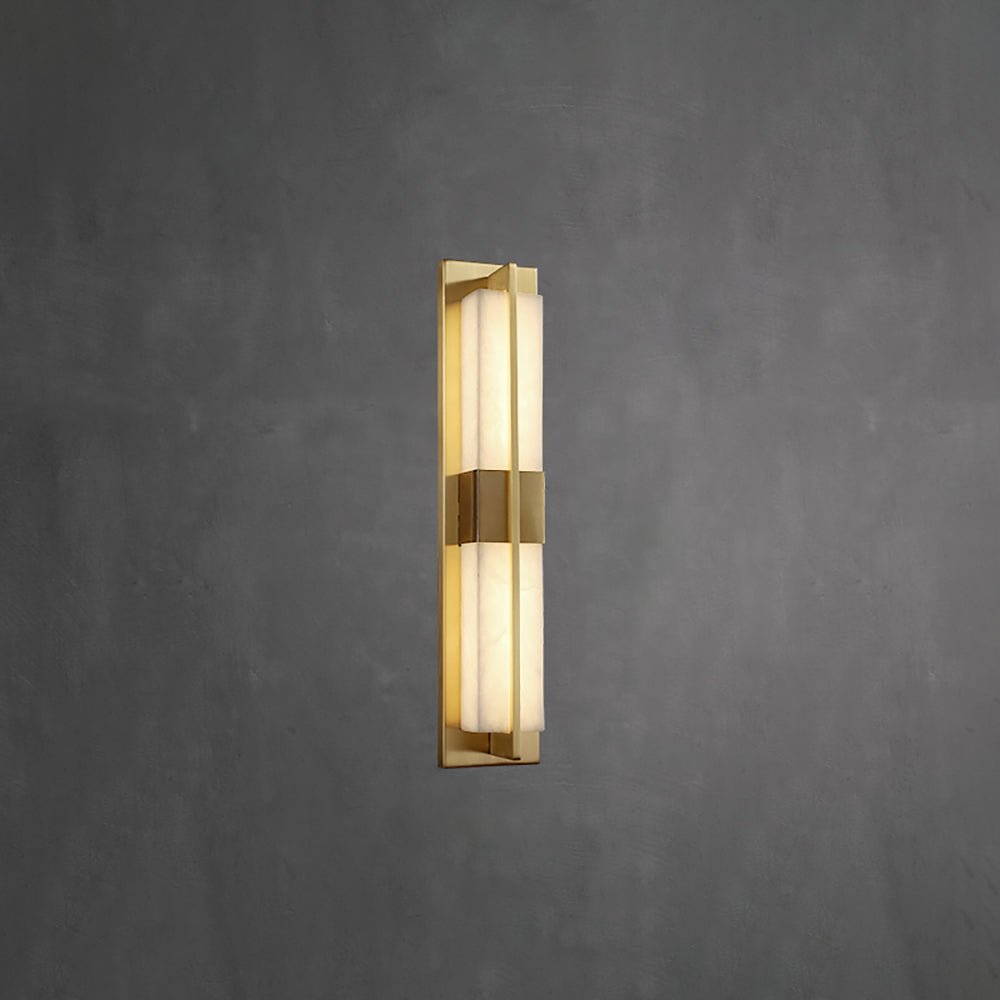 Laxor Alabaster Brass Wall Light