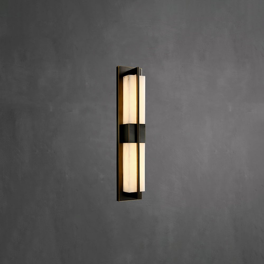 Laxor Alabaster Brass Wall Light