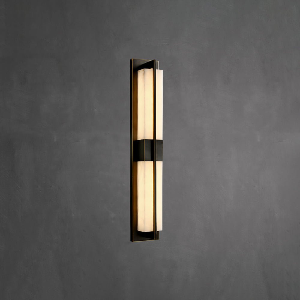Laxor Alabaster Brass Wall Light