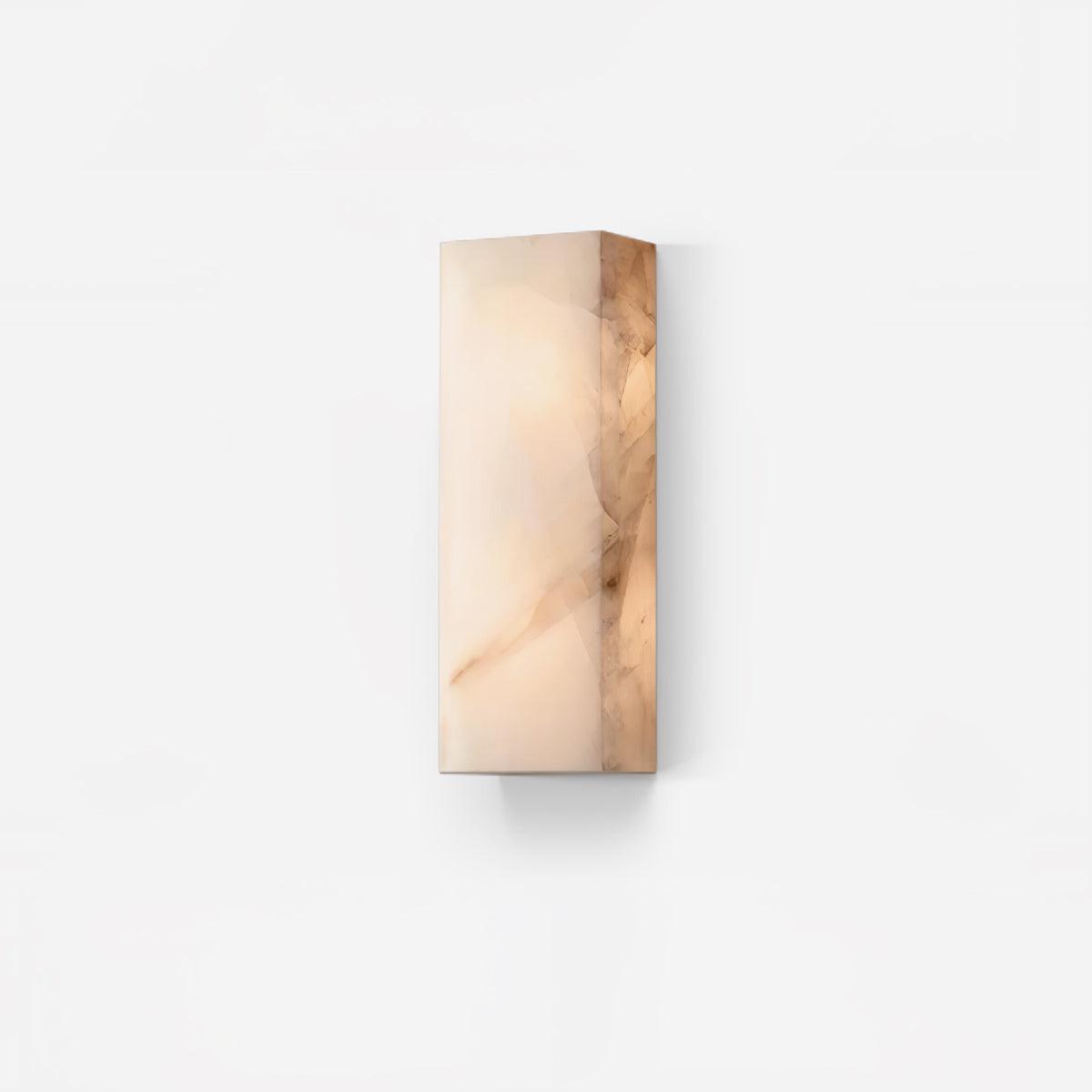 Eirivise Minimalist Alabaster Outdoor Wall Light