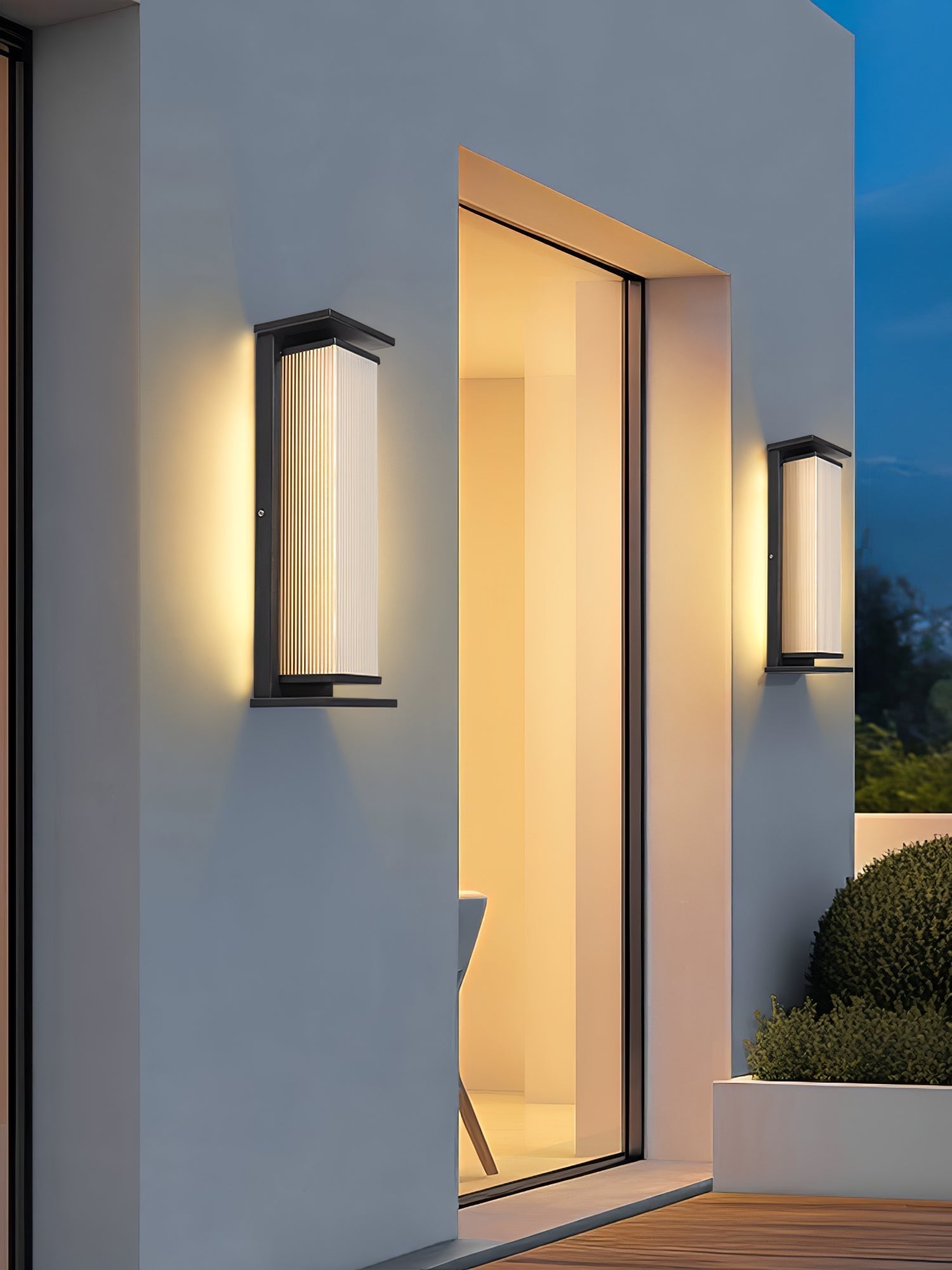 Erivan Rectangular Box Outdoor Wall Lamp