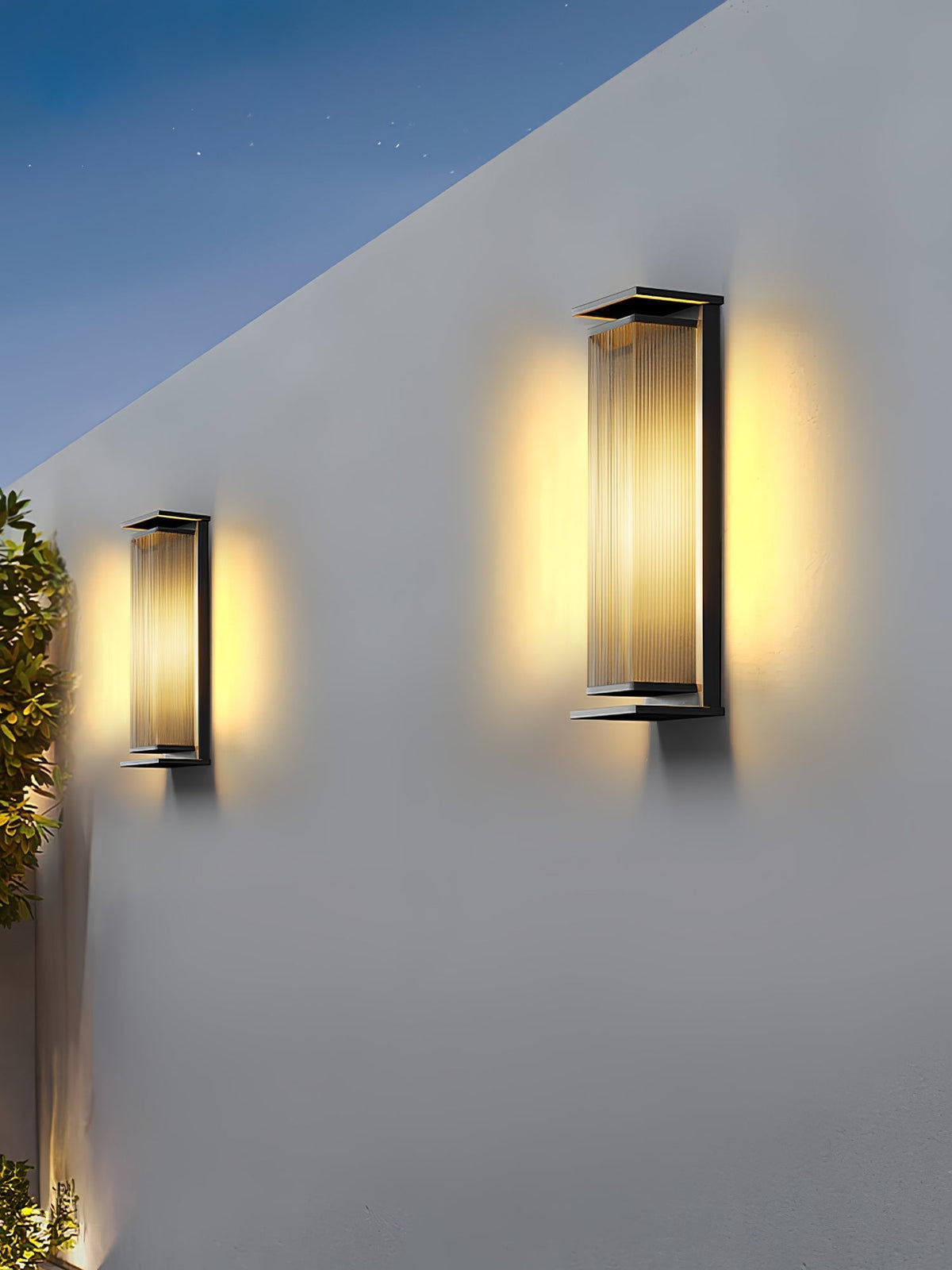 Erivan Rectangular Box Outdoor Wall Lamp