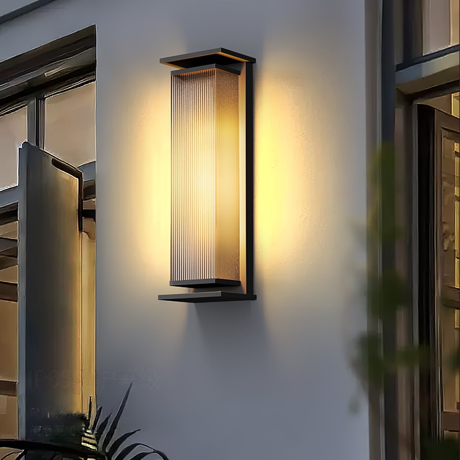 Erivan Rectangular Box Outdoor Wall Lamp
