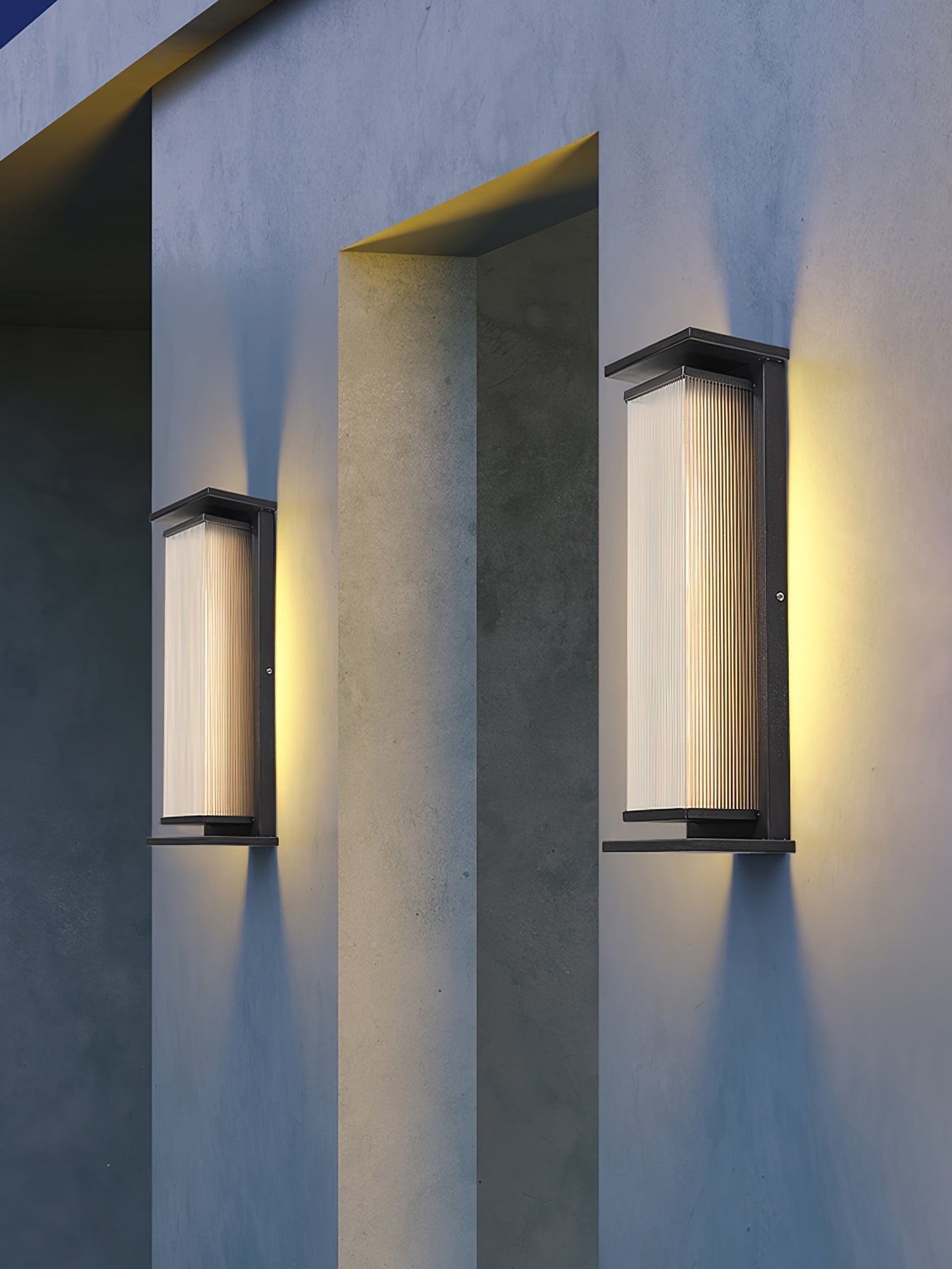 Erivan Rectangular Box Outdoor Wall Lamp