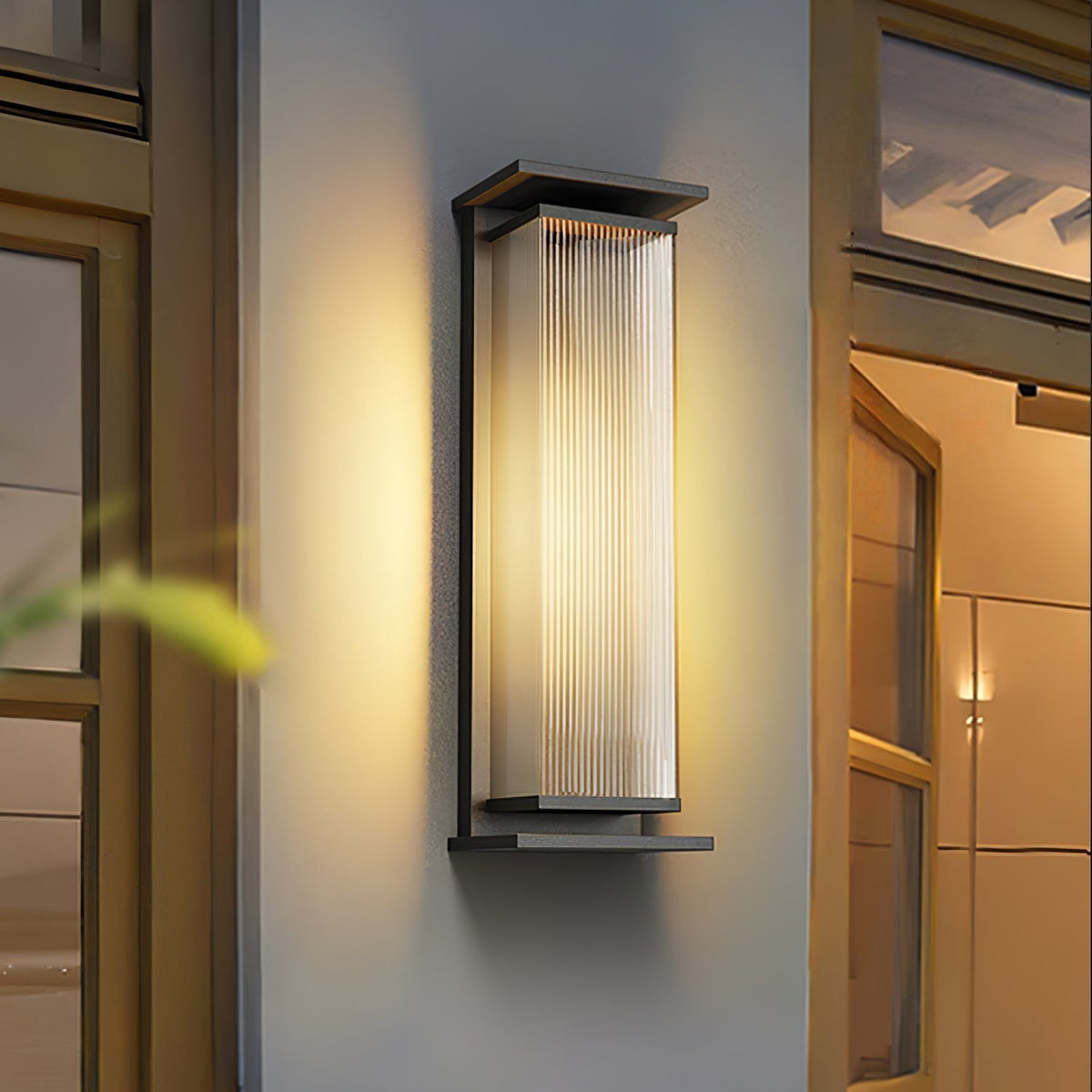 Erivan Rectangular Box Outdoor Wall Lamp
