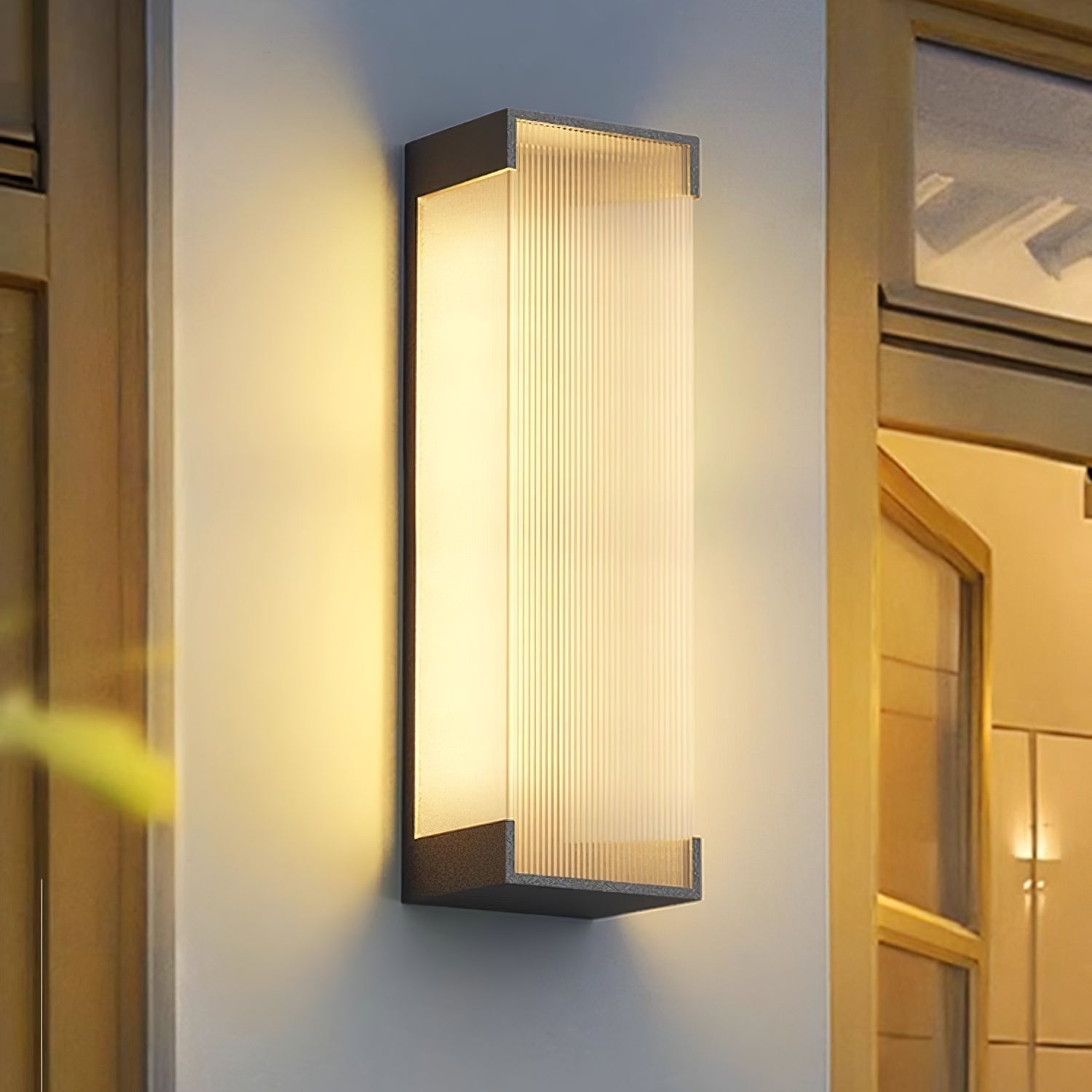 Elraearis Unique Rectangular Outdoor Wall Light