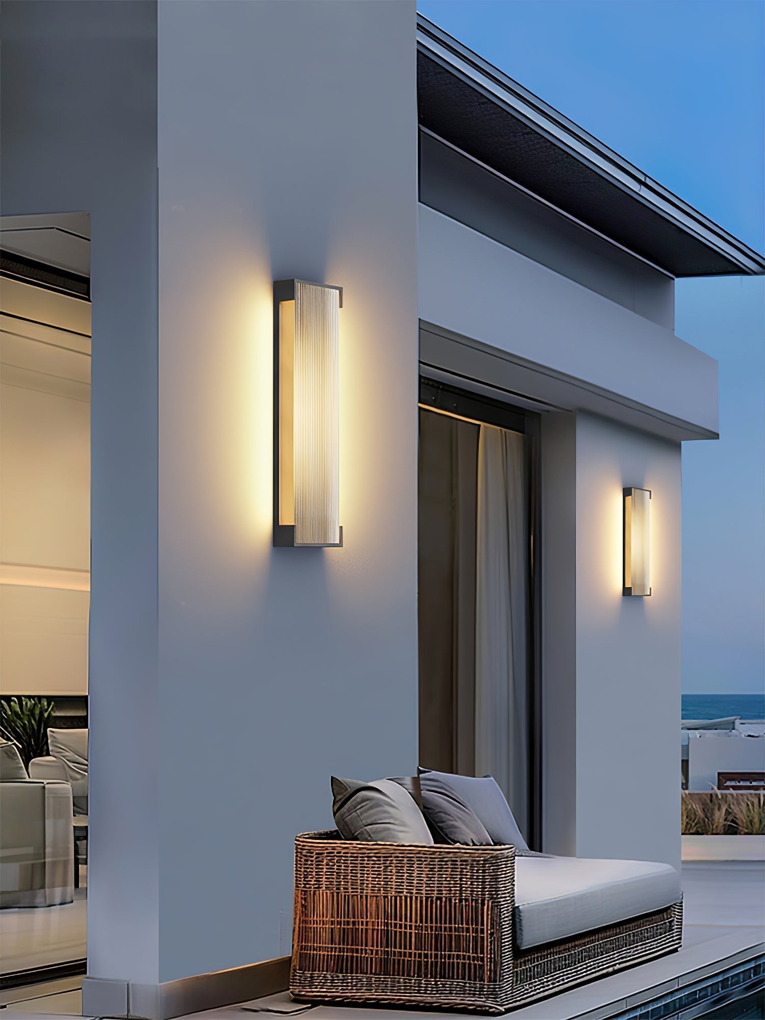 Elraearis Unique Rectangular Outdoor Wall Light