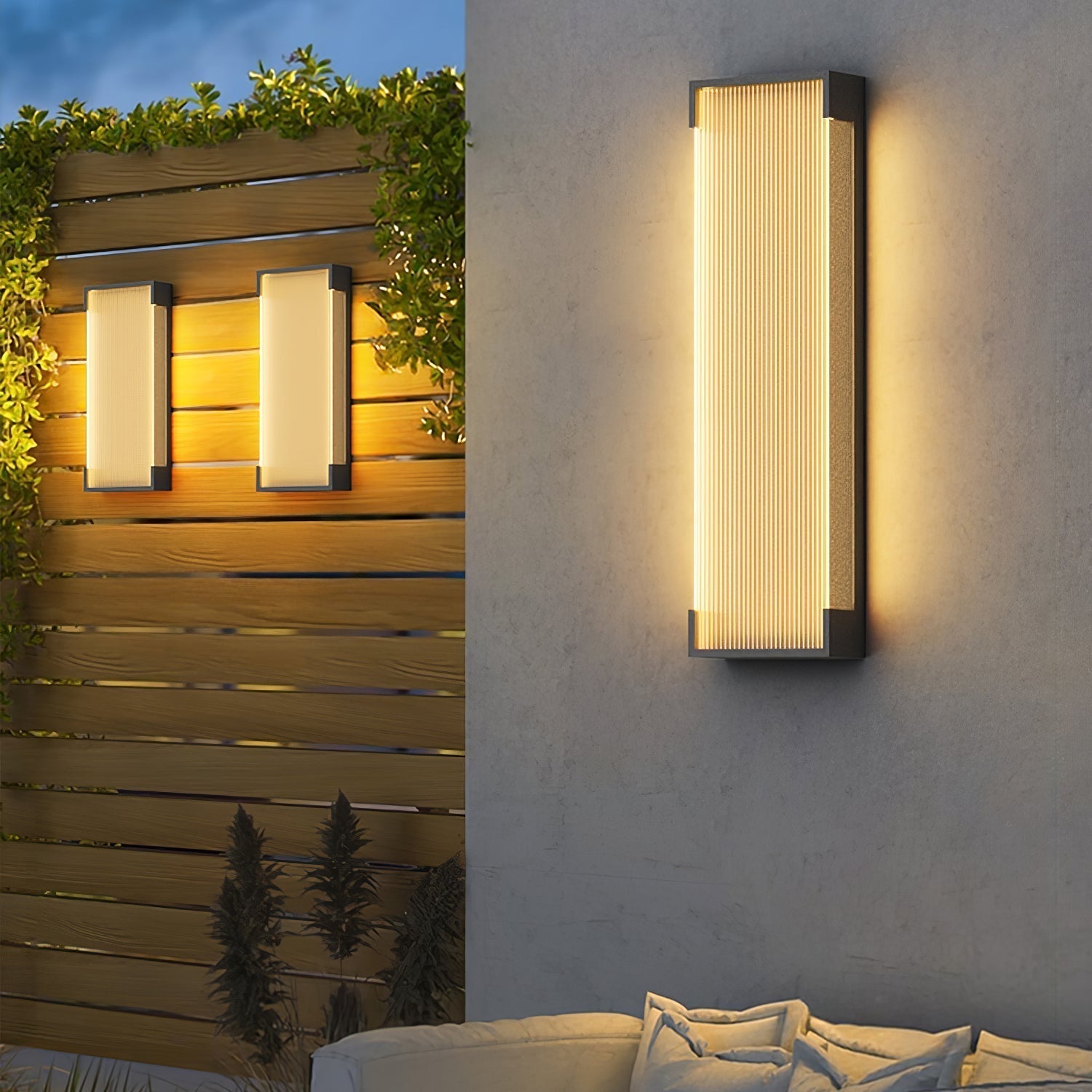 Elraearis Unique Rectangular Outdoor Wall Light