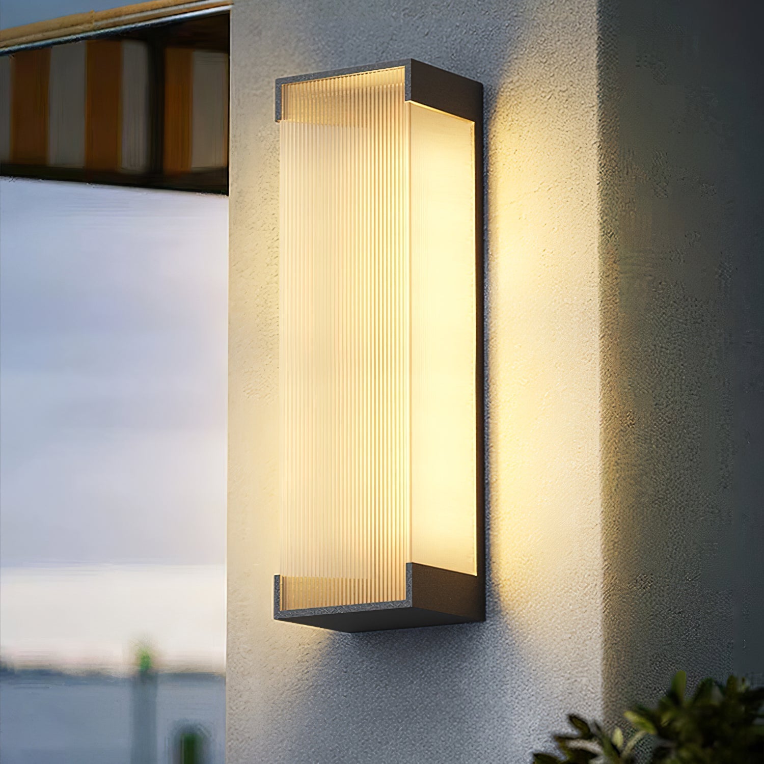 Elraearis Unique Rectangular Outdoor Wall Light