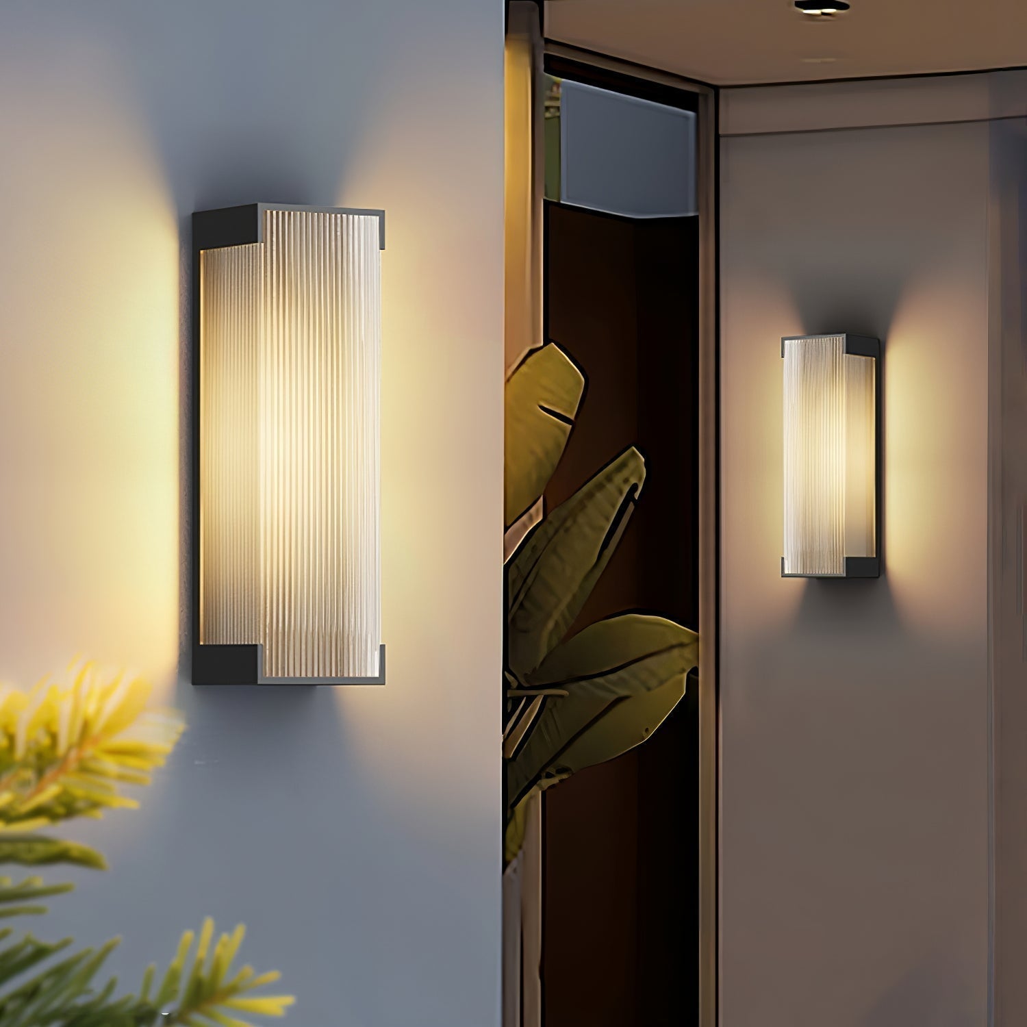 Elraearis Unique Rectangular Outdoor Wall Light