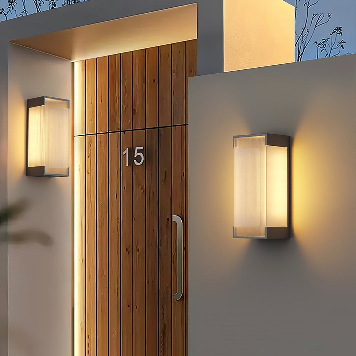 Elaerielle Unique Rectangular Solar Outdoor Wall Light