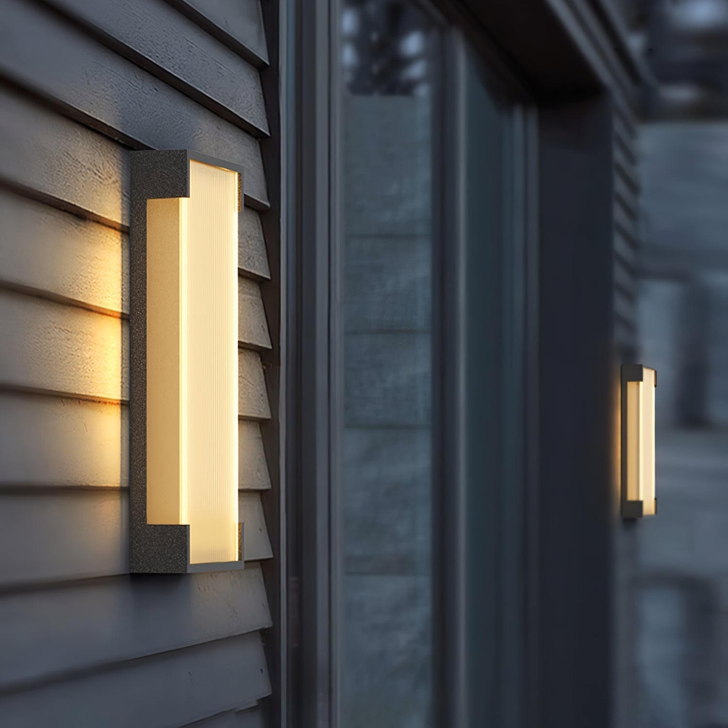 Elraearis Unique Rectangular Outdoor Wall Light