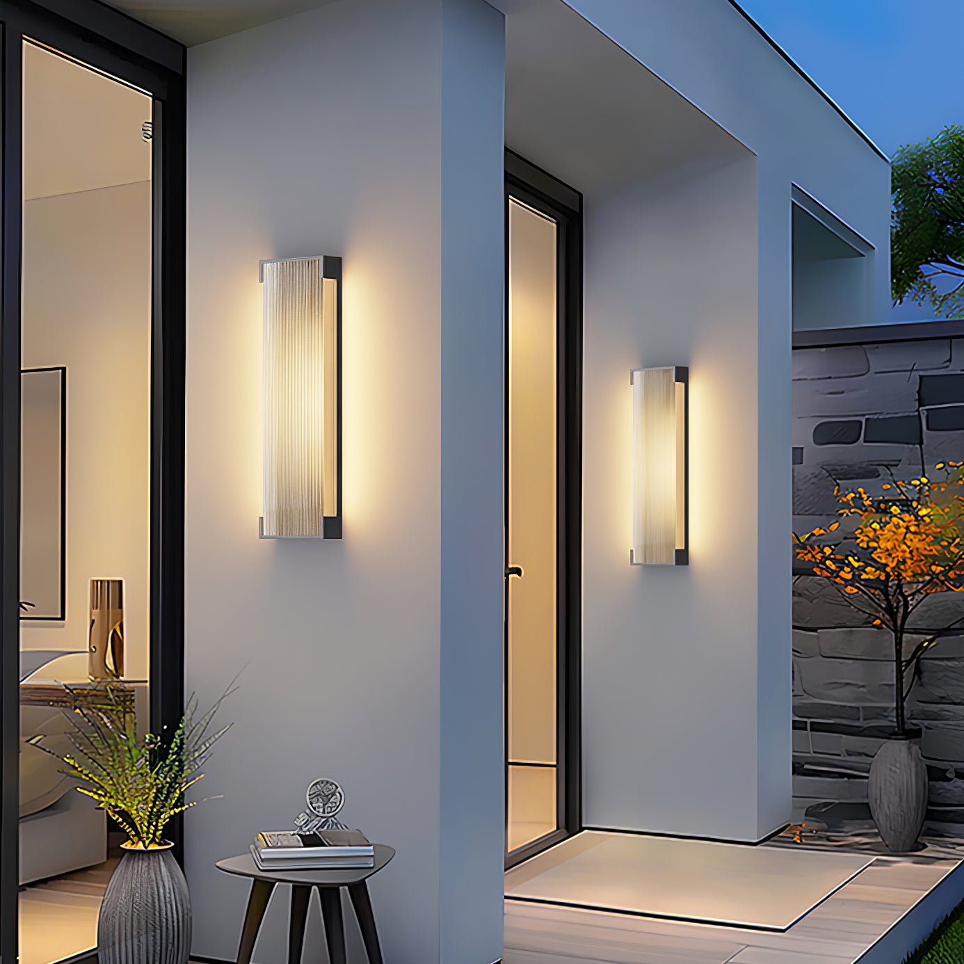 Elraearis Unique Rectangular Outdoor Wall Light