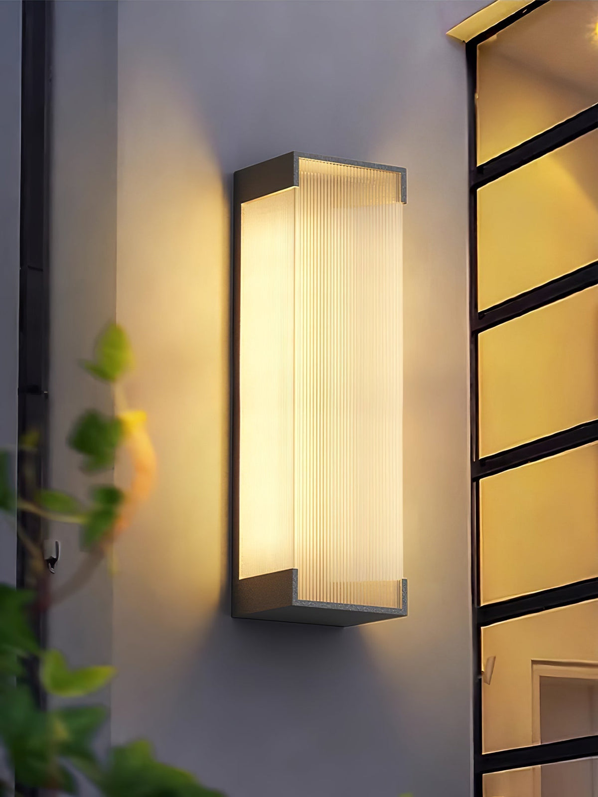 Elraearis Unique Rectangular Outdoor Wall Light