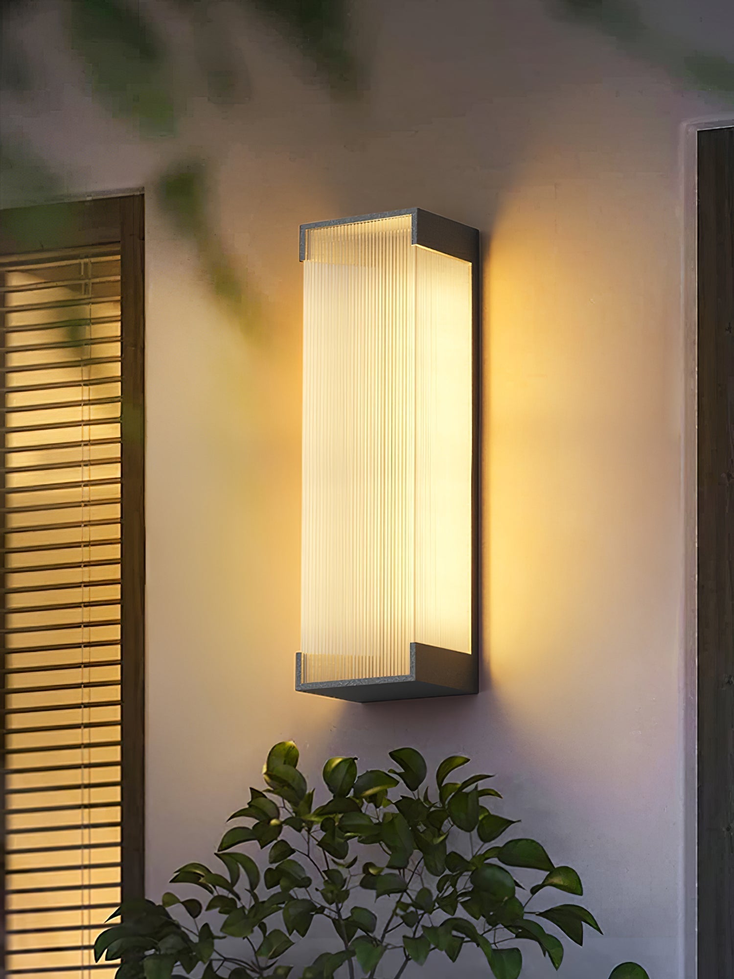 Elraearis Unique Rectangular Outdoor Wall Light